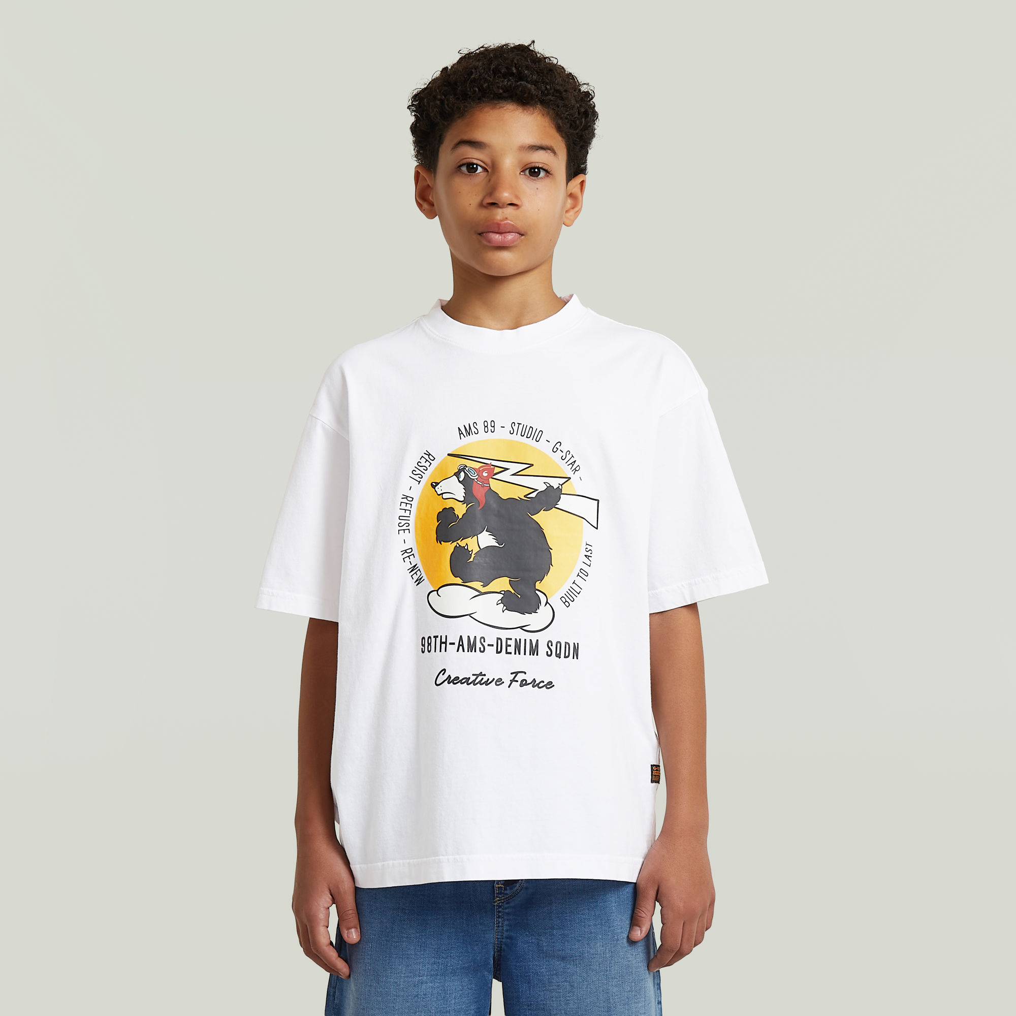 Boys Oversized T-Shirt - Weiß - jungen