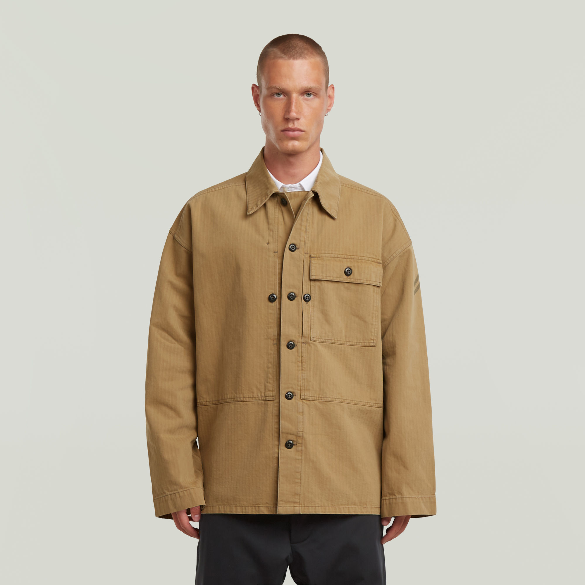 

G-S012 P44 Overshirt - Beige - Men