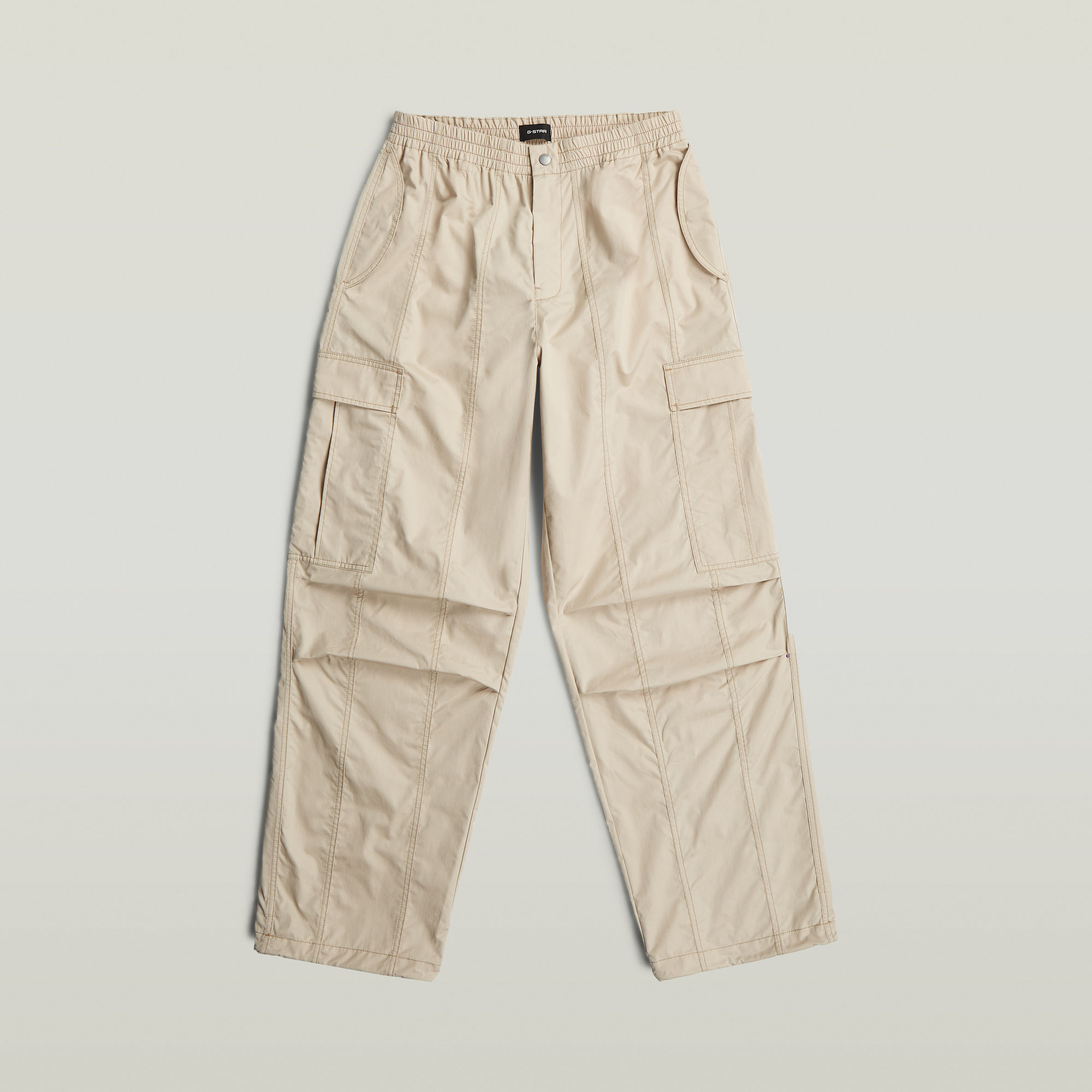 Thumbnail - Elevated Parachute Hose - Beige - Damen