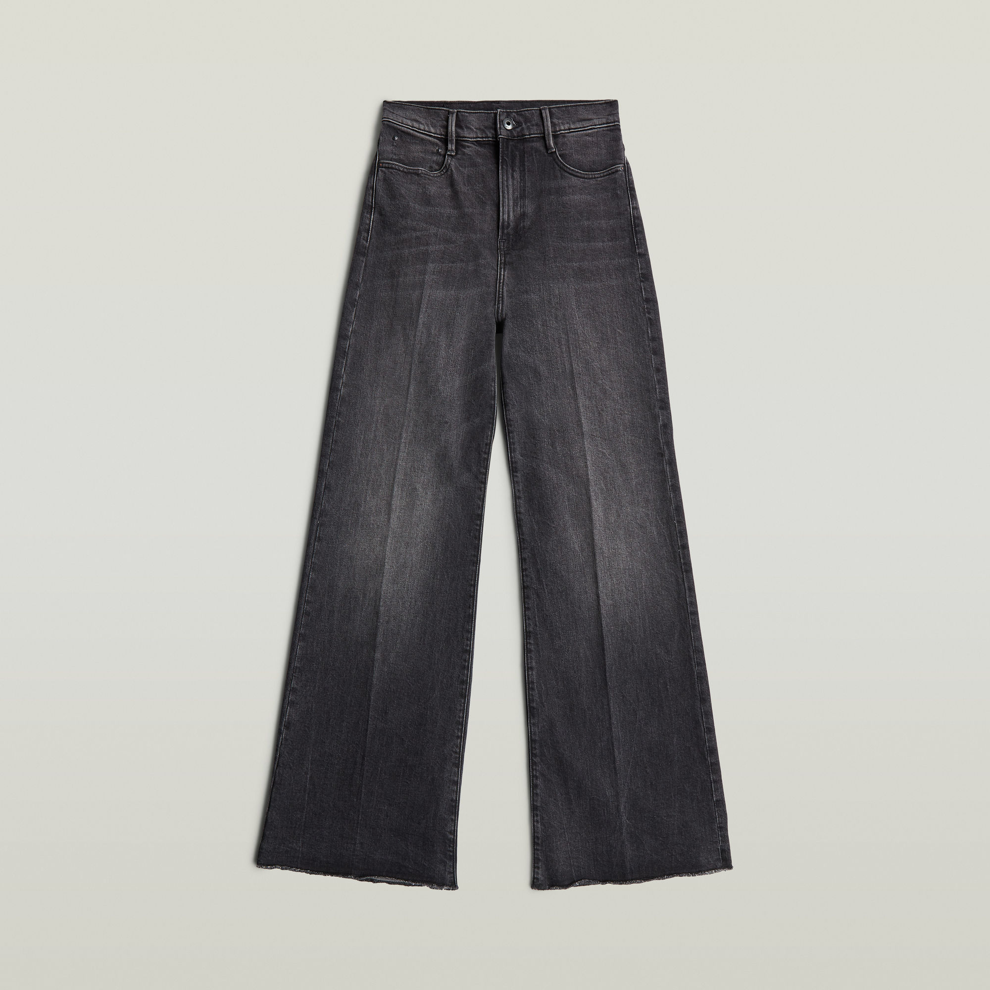 Deck Ultra High Wide Leg Jeans - Grau - Damen