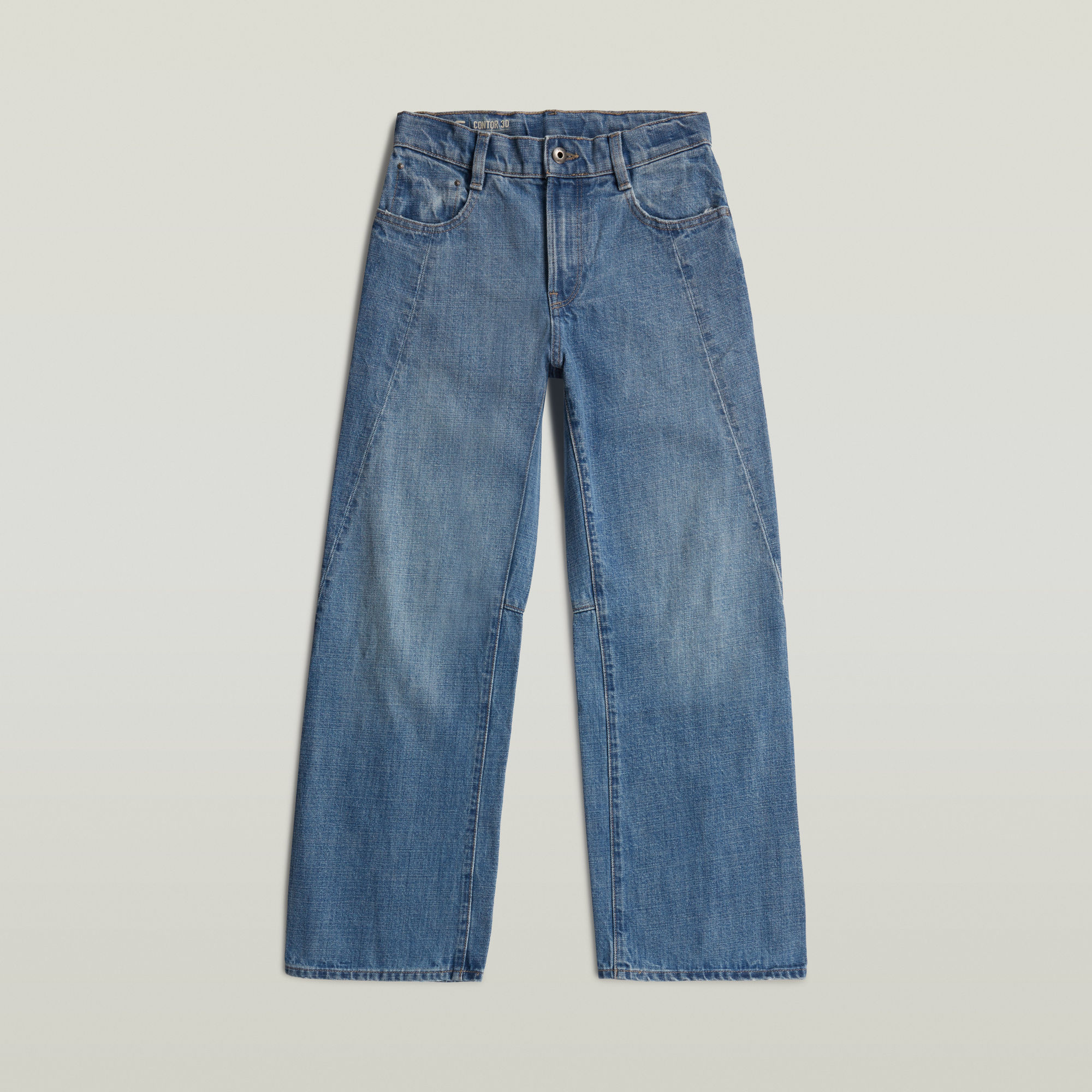 Girls Contor Loose Jeans - Hellblau - mädchen