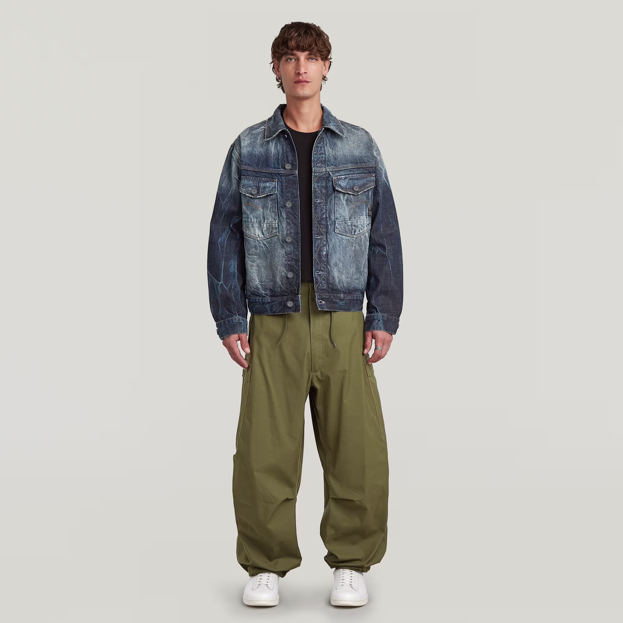 Thumbnail - G-S019 Dakota Selvedge Jacke - Dunkelblau - Herren