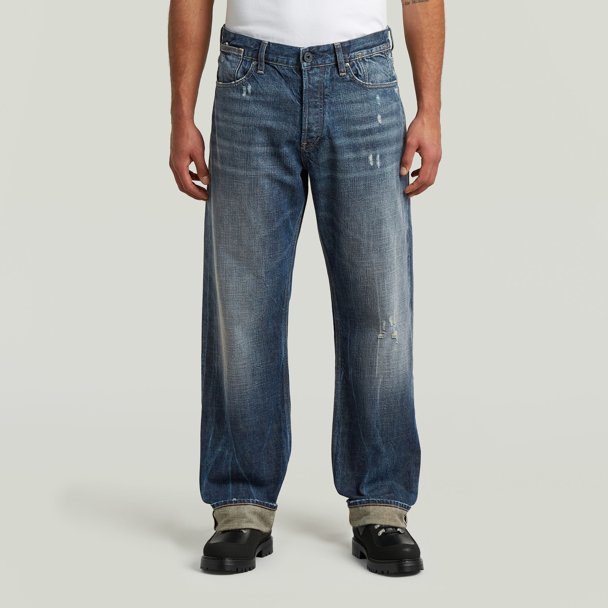 G-S025 Deeggie Selvedge Jeans - Dunkelblau - Herren
