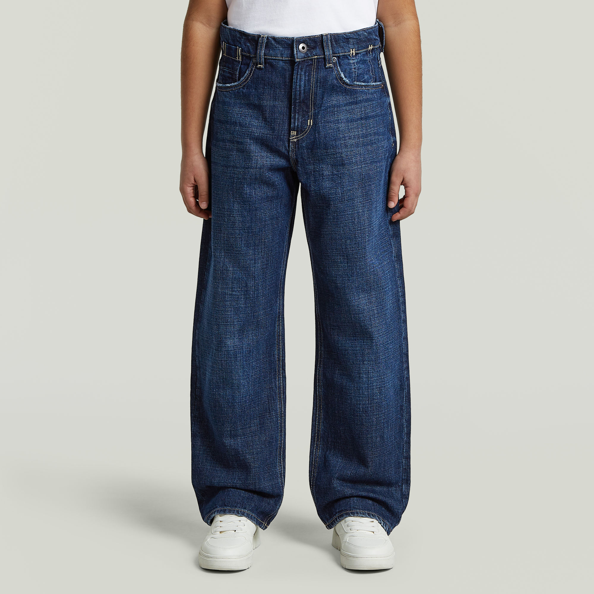 

Deeggie Relaxed Straight Jeans voor jongens - Donkerblauw - jongens