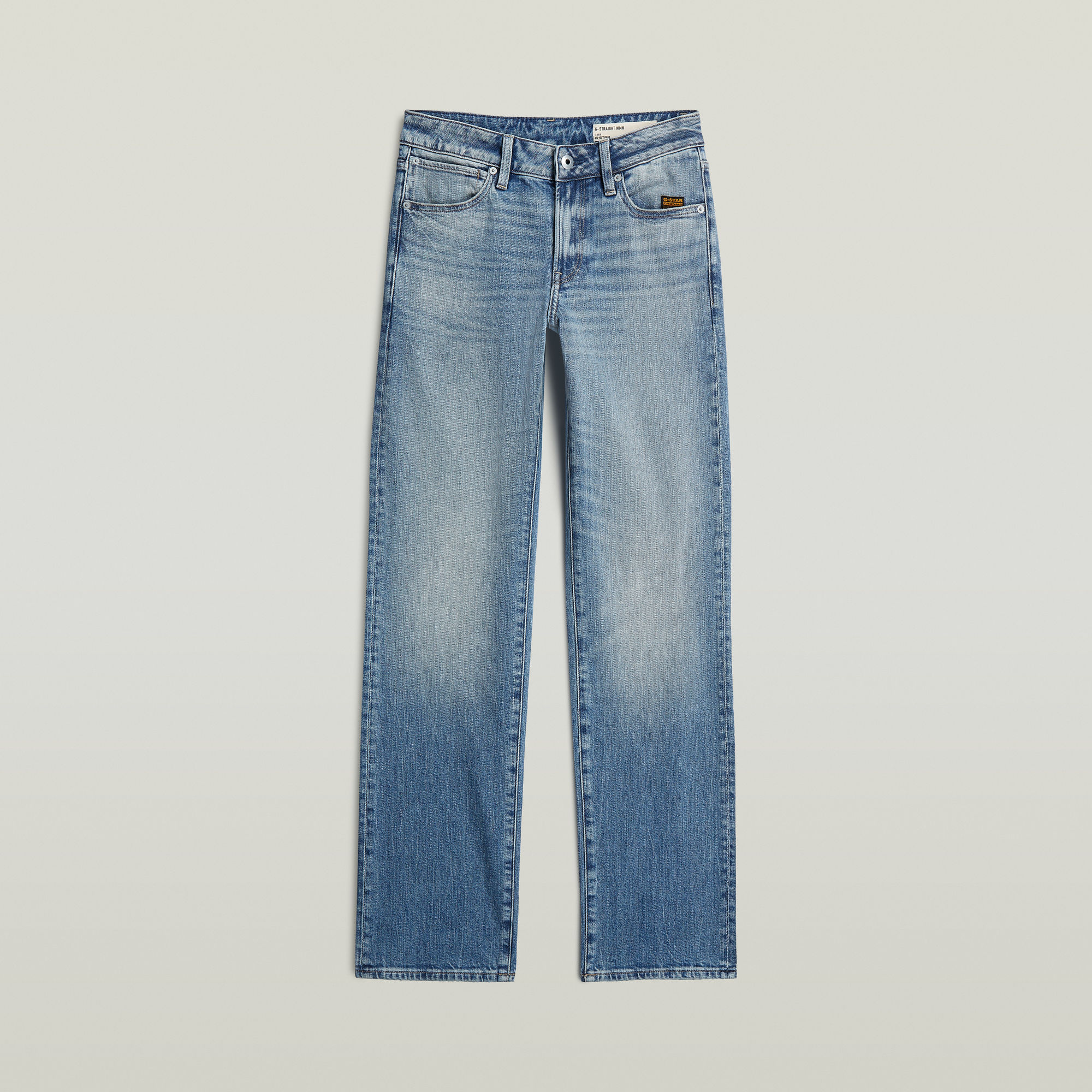 Thumbnail - G-Straight Jeans - Mittelblau - Damen