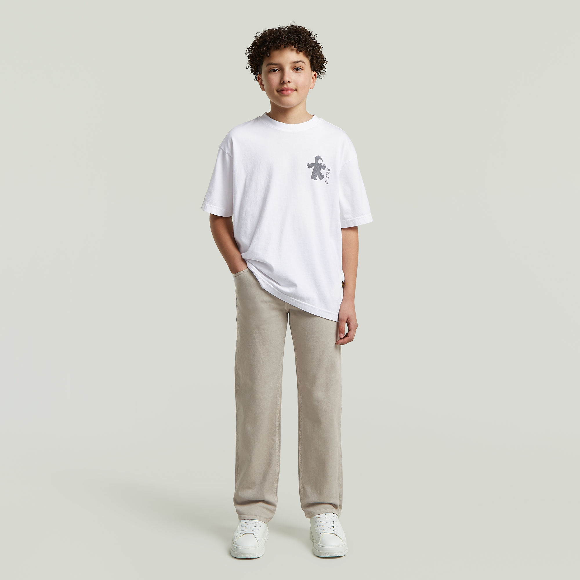 Thumbnail - Boys Oversized T-Shirt - Weiß - jungen