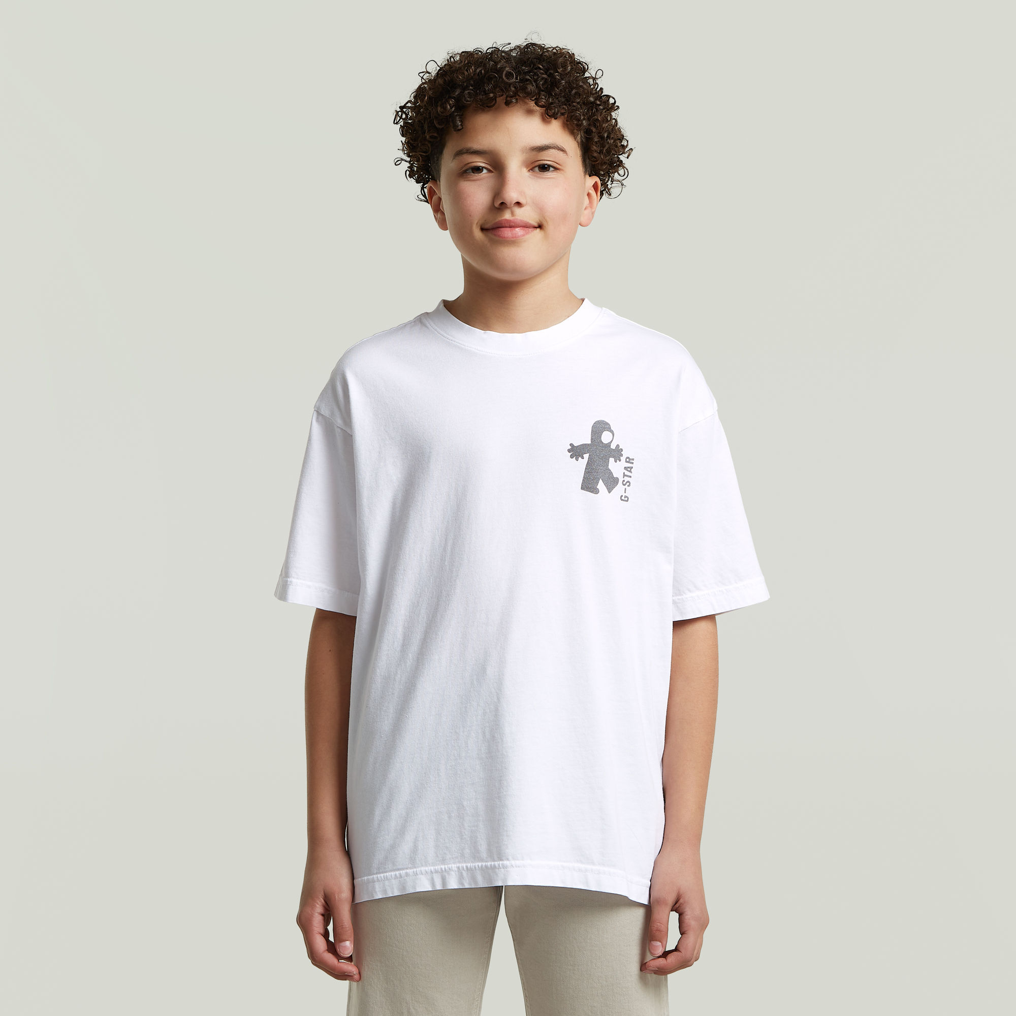 Boys Oversized T-Shirt - Weiß - jungen