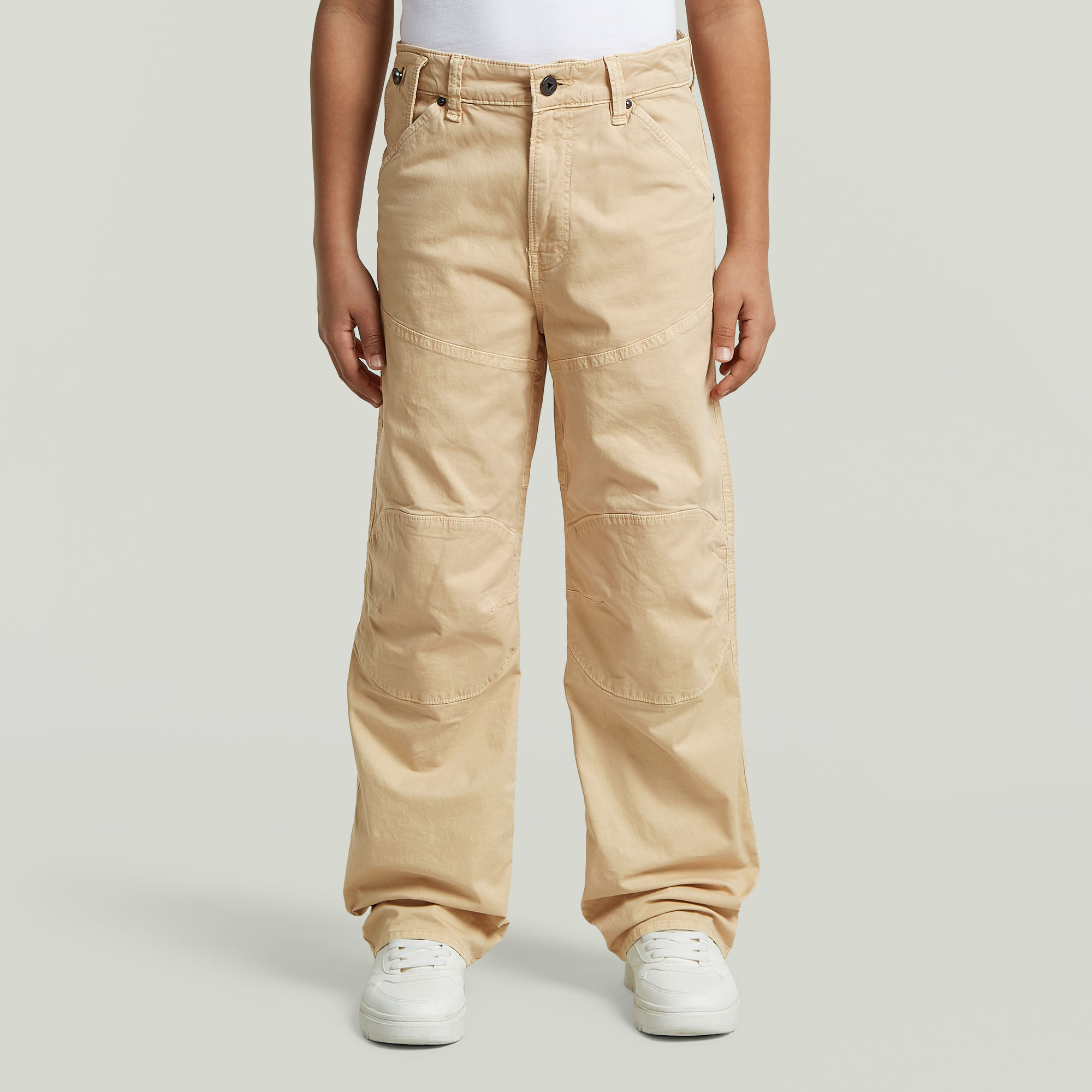 Boys 5620 3D Loose Worker Pants - Beige - jungen