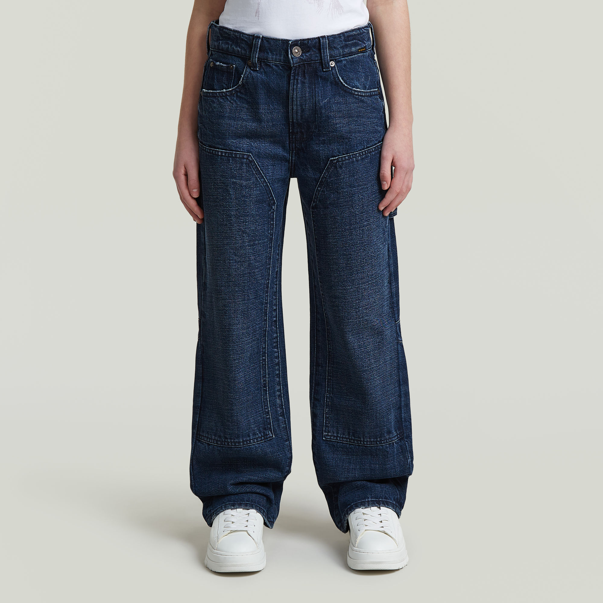 Girls Bowey Carpenter Loose Jeans - Mittelblau - mädchen