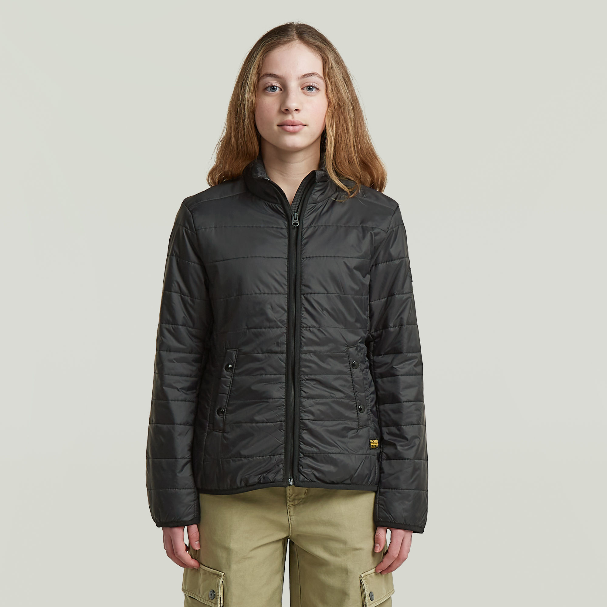 Girls Foundation Padded Jacket Short - Schwarz - mädchen