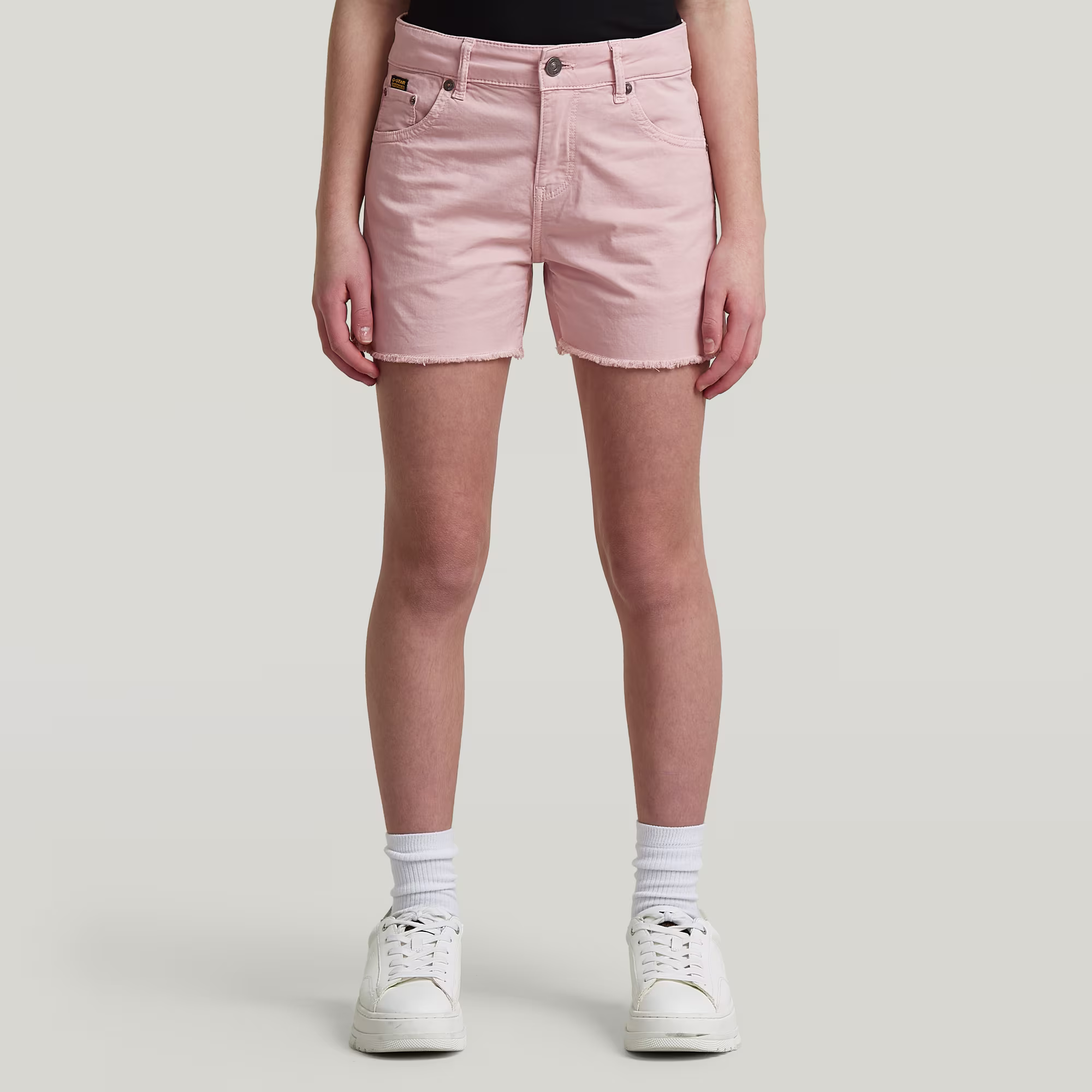 Girls True Shorts Raw Edge - Pink - mädchen
