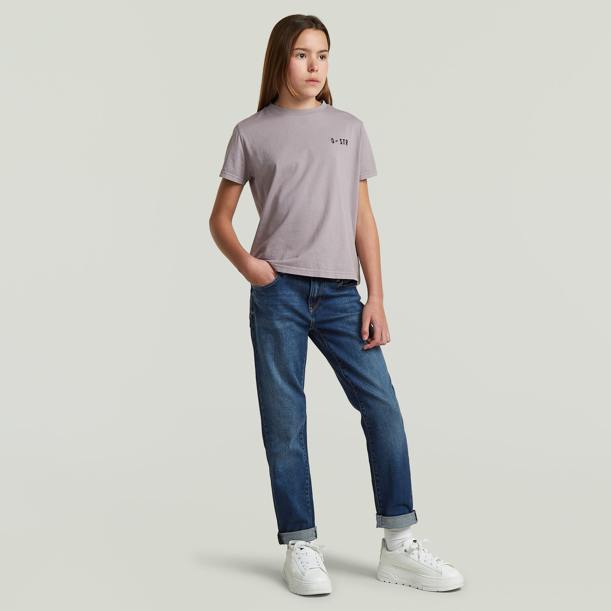 Thumbnail - Girls Miller T-Shirt - Grau - mädchen