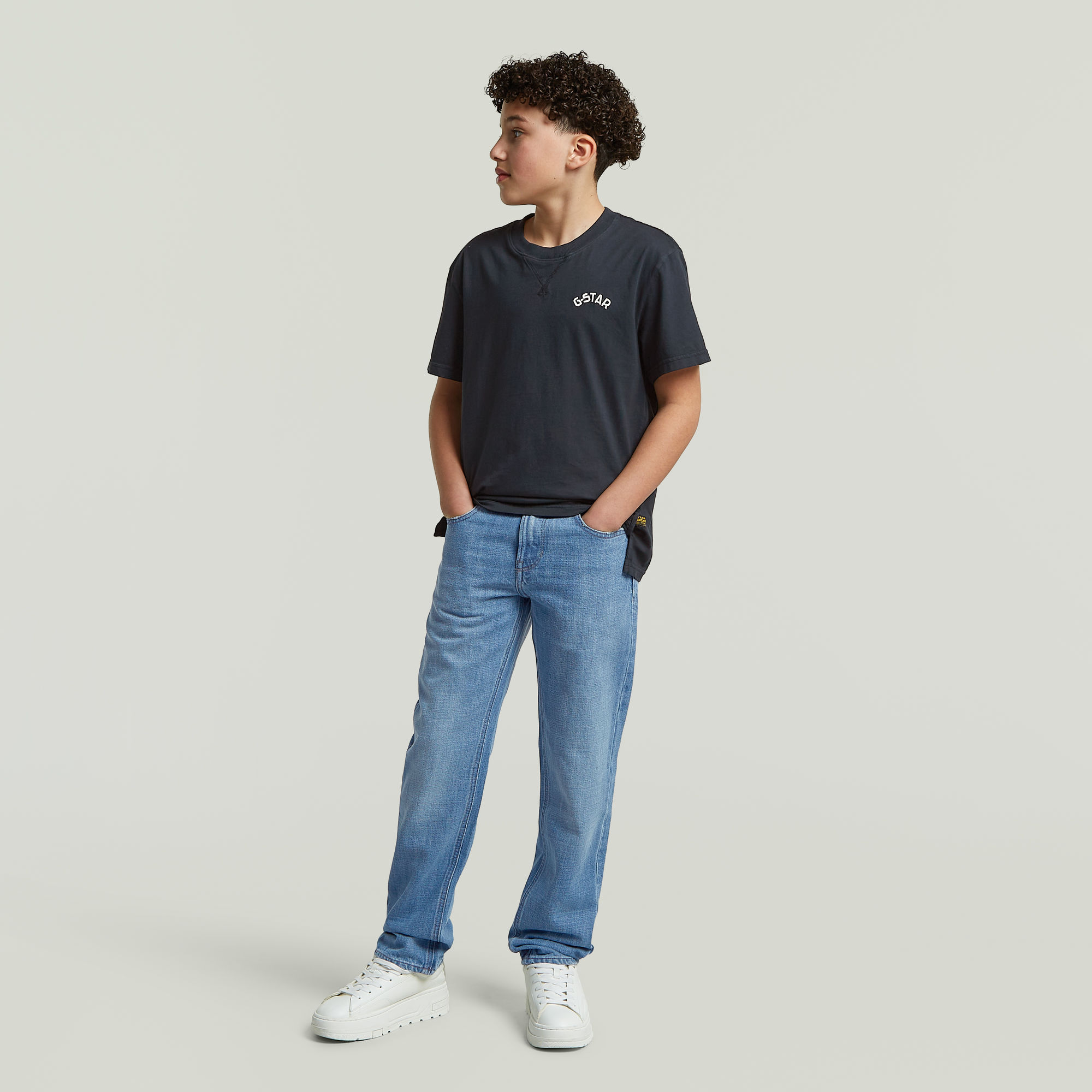 Thumbnail - Boys Mosa Straight Jeans - Hellblau - jungen