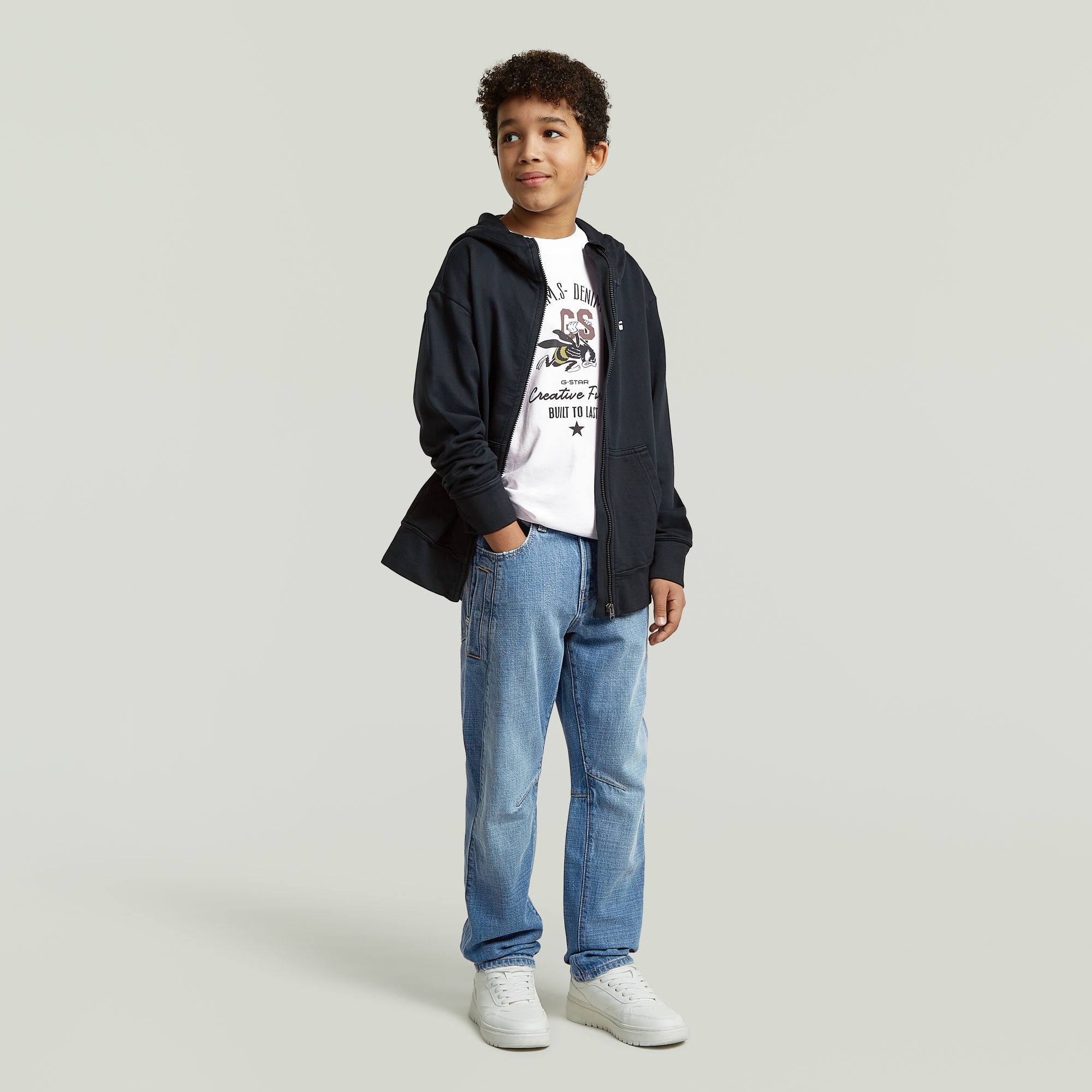 Thumbnail - Boys Contor Slim Jeans - Hellblau - jungen