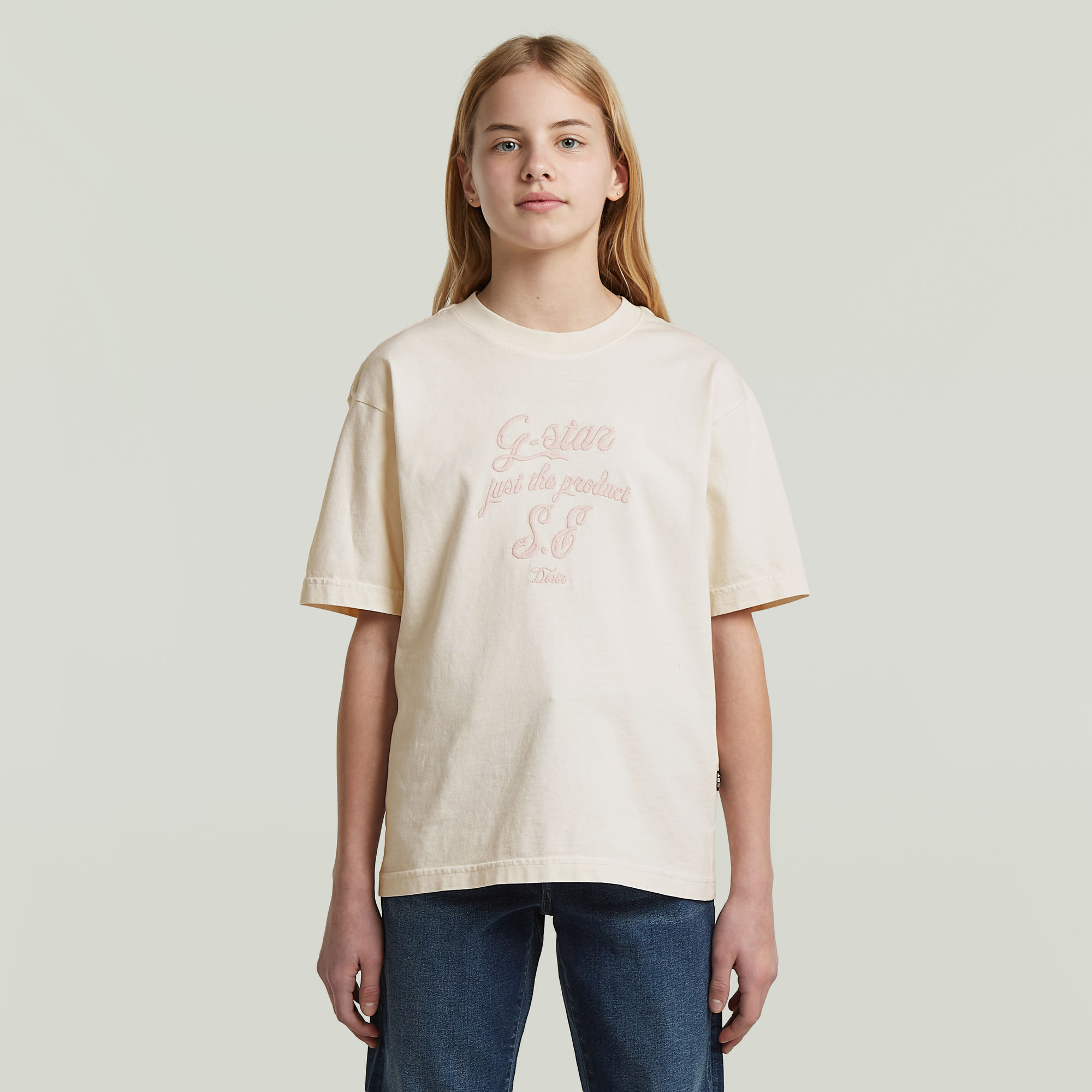 Girls Oversized Top - Beige - mädchen