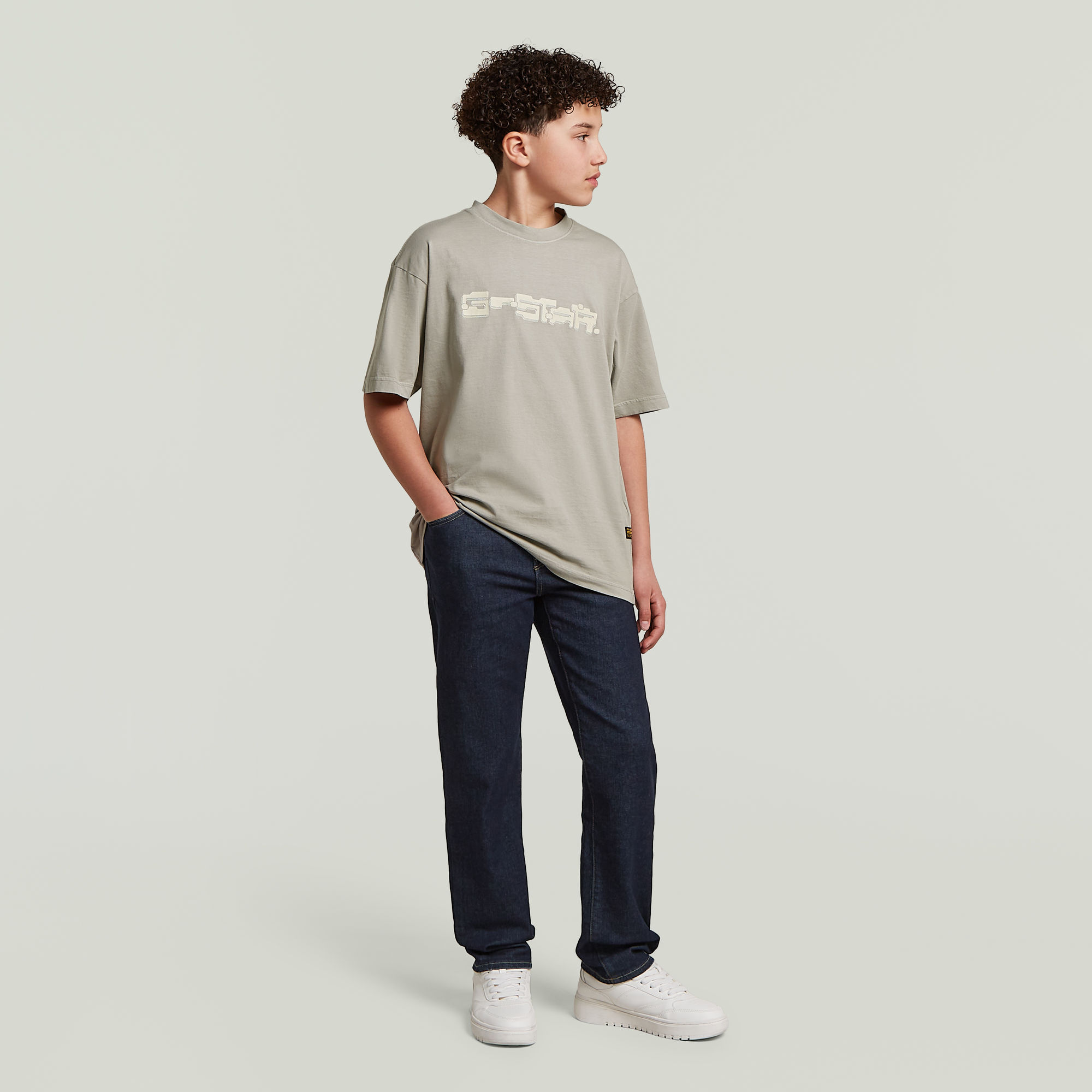 Thumbnail - Boys Oversized T-Shirt - Grau - jungen