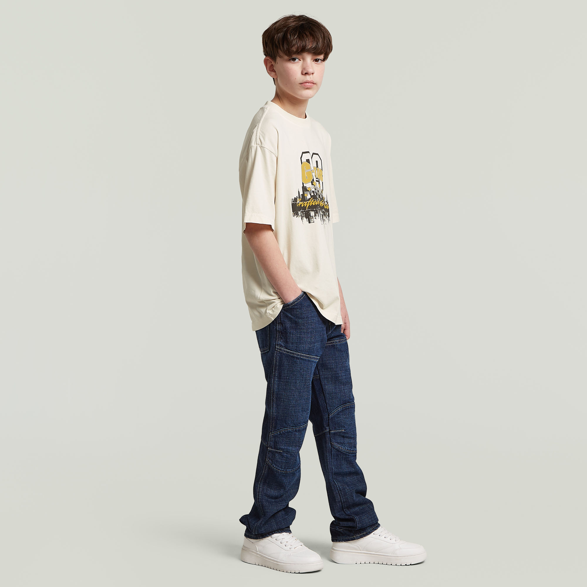 Thumbnail - Boys 5620 Regular Jeans - Dunkelblau - jungen