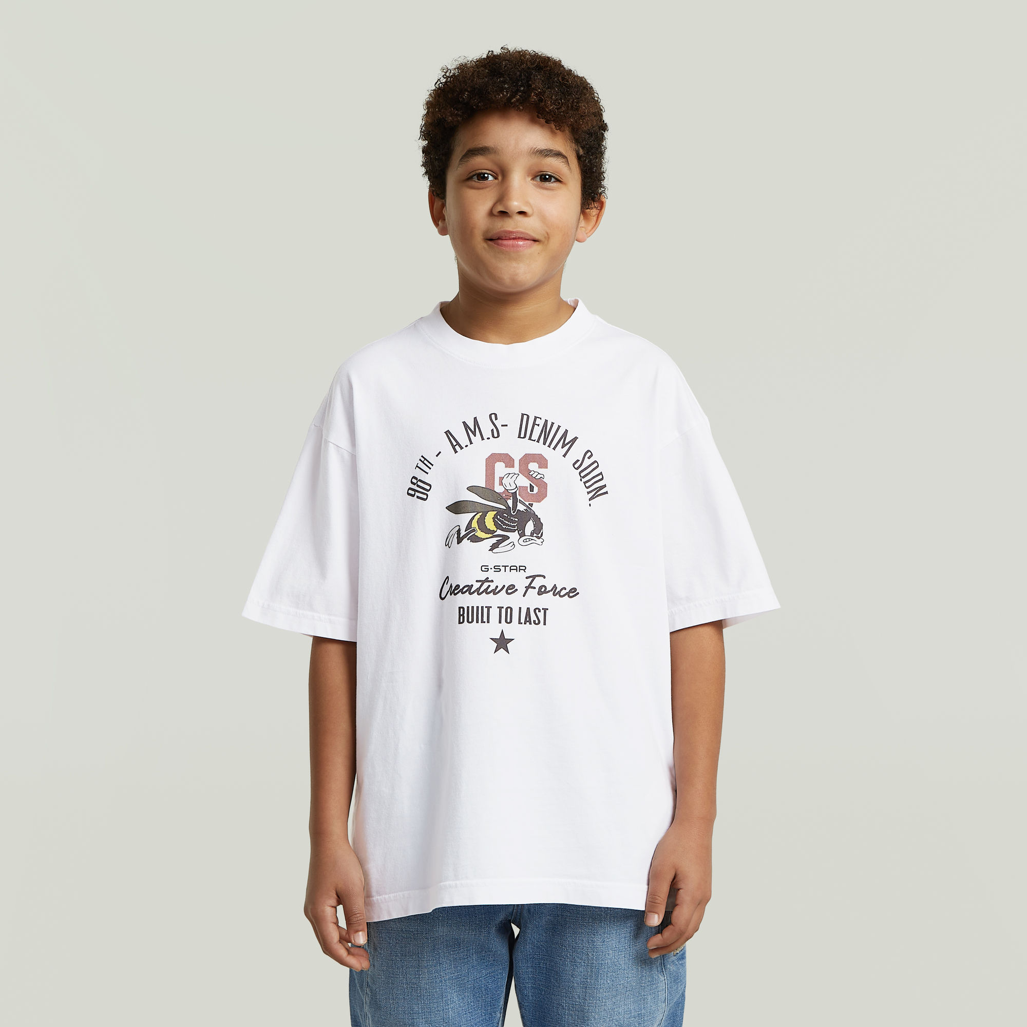 Boys Oversized T-Shirt - Weiß - jungen