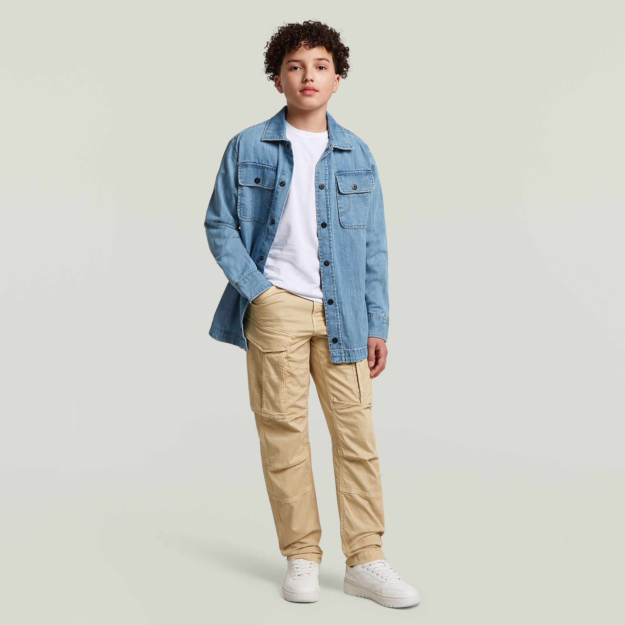 Thumbnail - Boys GPO Overshirt - Hellblau - jungen