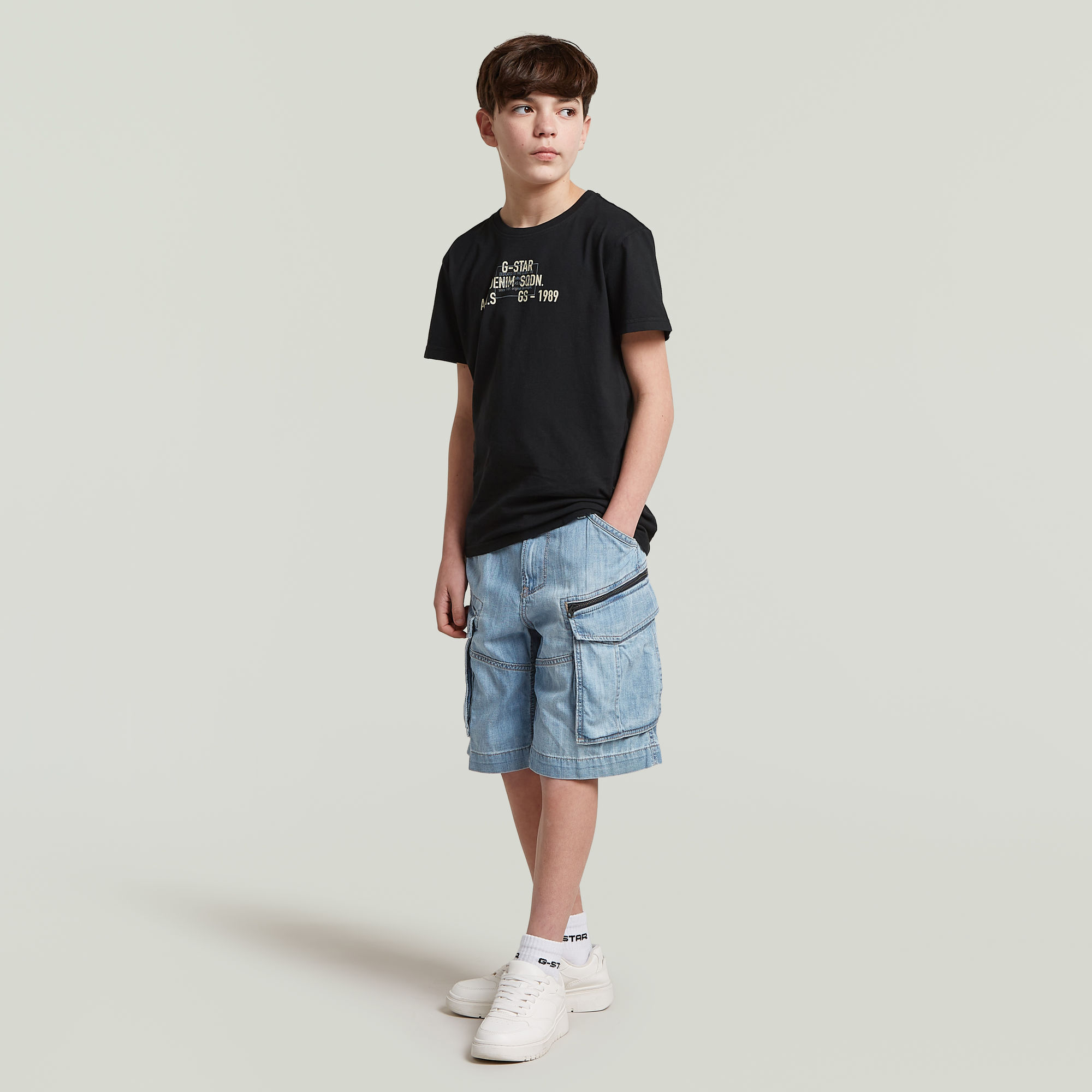 Thumbnail - Boys Rovic Zip 1/2 Shorts - Hellblau - jungen