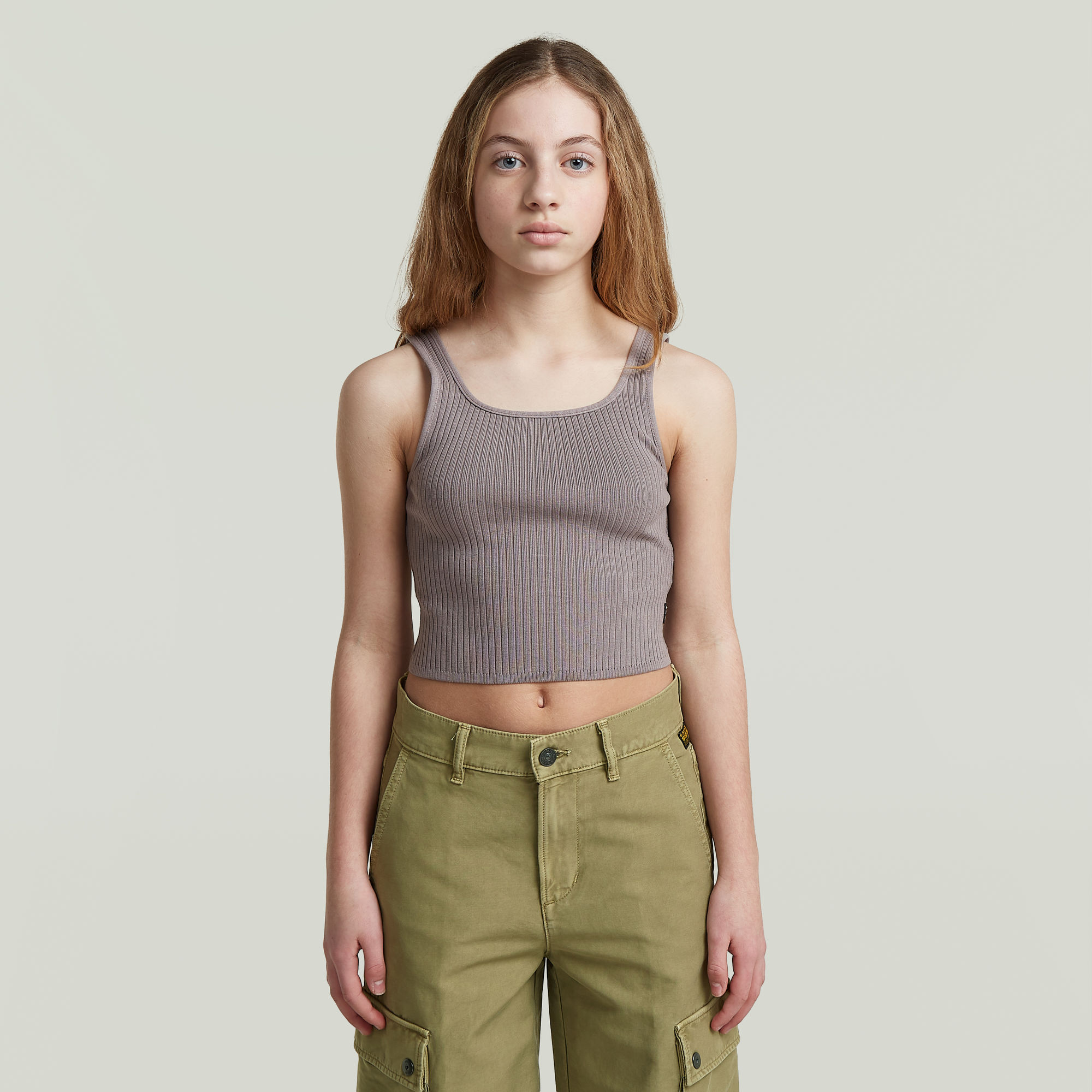 Girls Nordic Top Sleeveless - Grau - mädchen