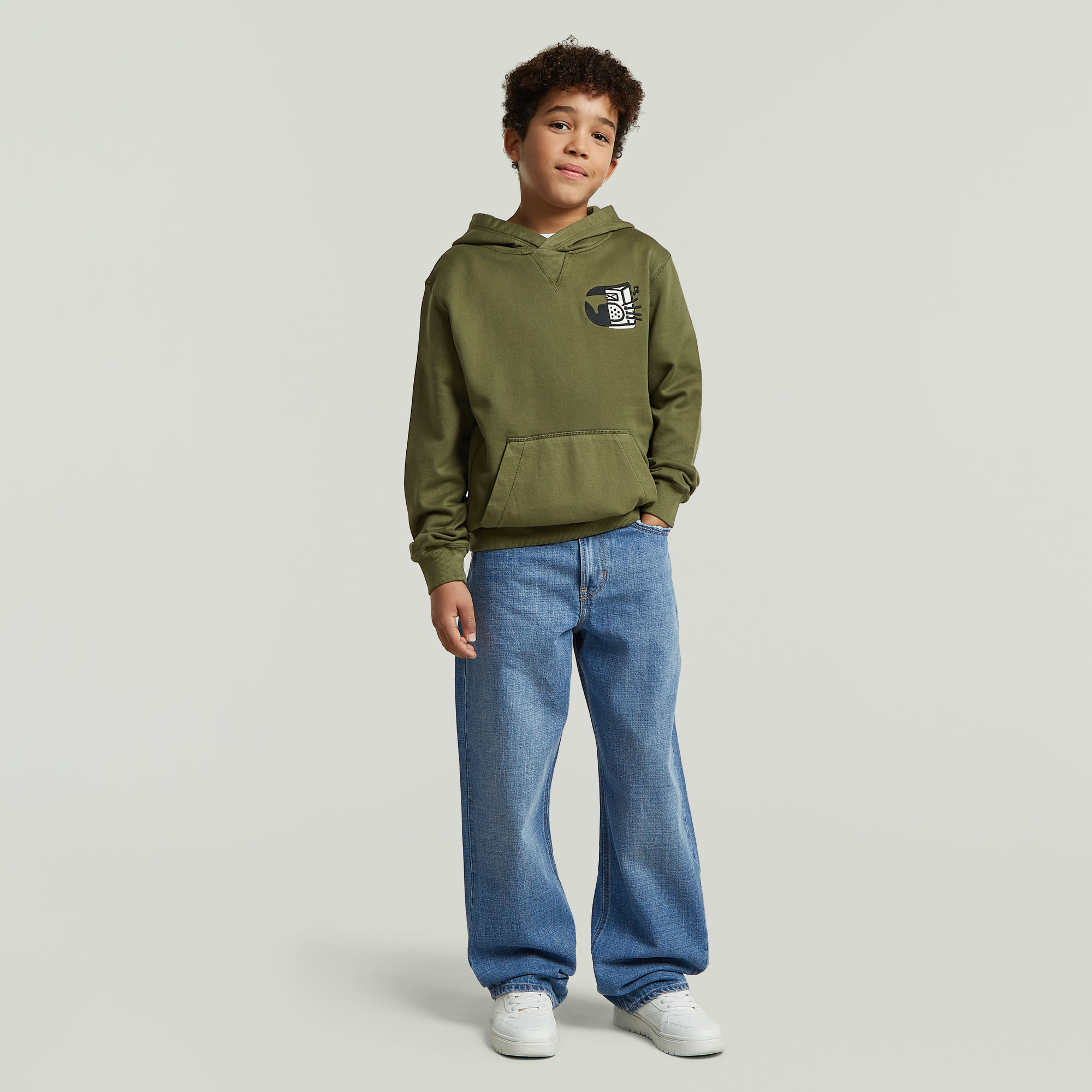 Thumbnail - Boys Premium Core Hoodie Sweatshirt - Grün - jungen