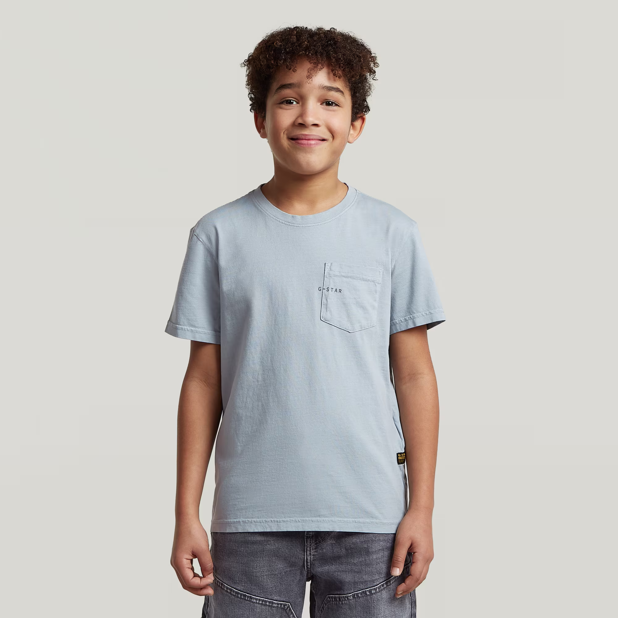 Boys Base Pocket T-Shirt - Hellblau - jungen