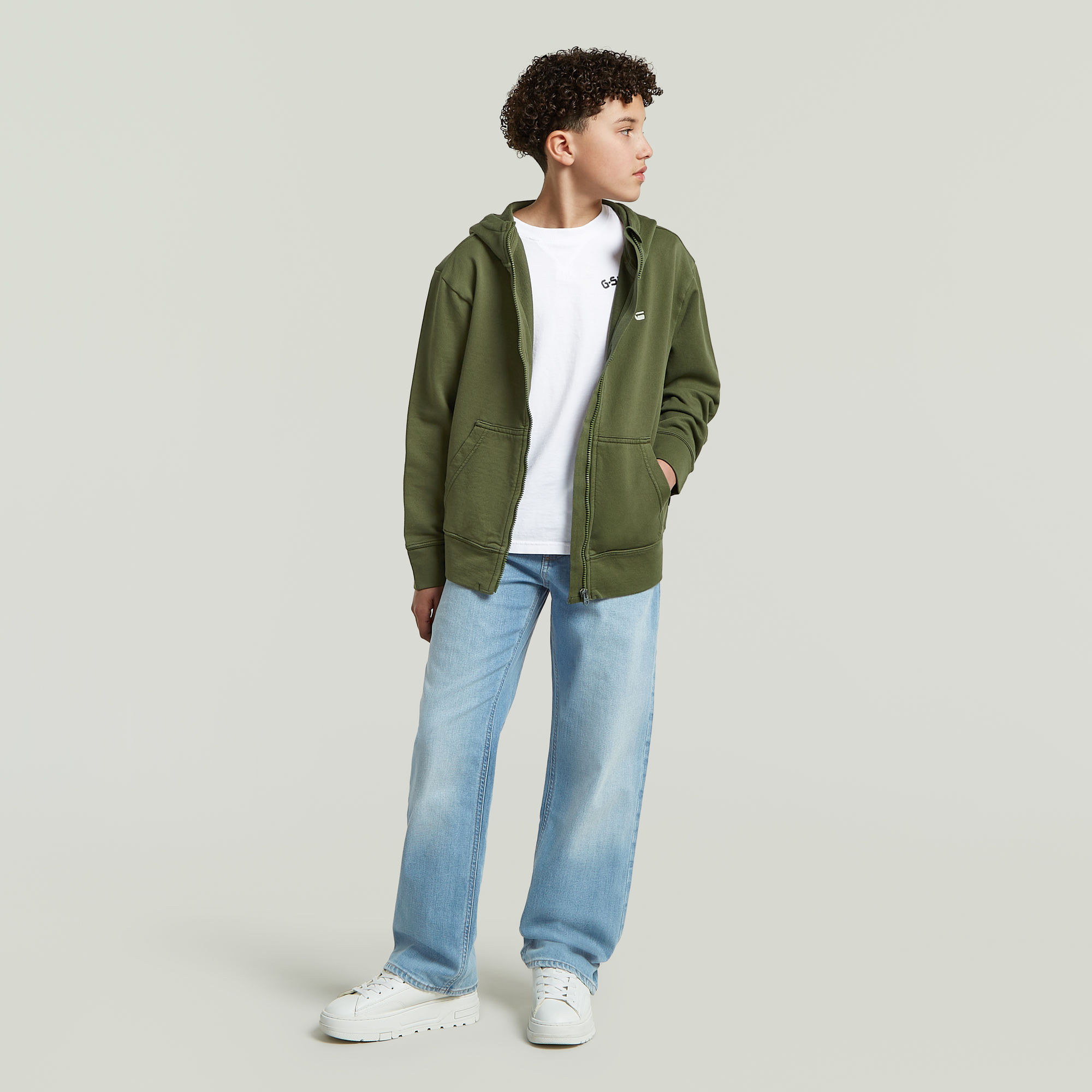 Thumbnail - Boys Lenney Bootcut 2.0 Jeans - Mittelblau - jungen