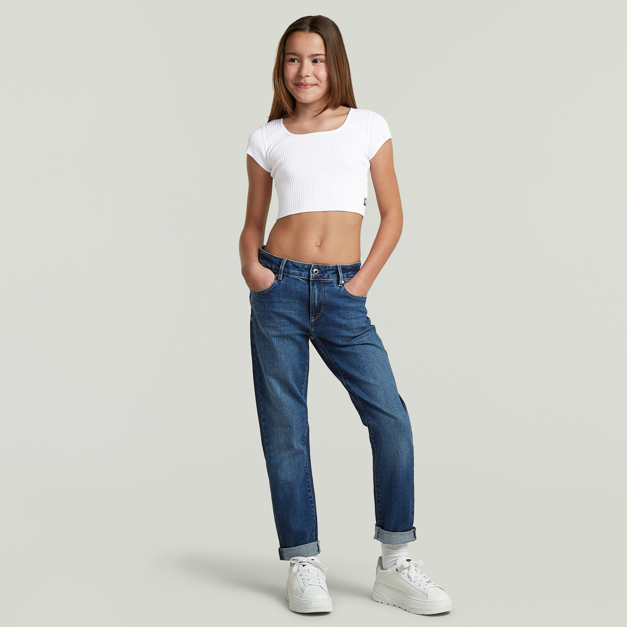 Thumbnail - Girls South Tee - Weiß - mädchen