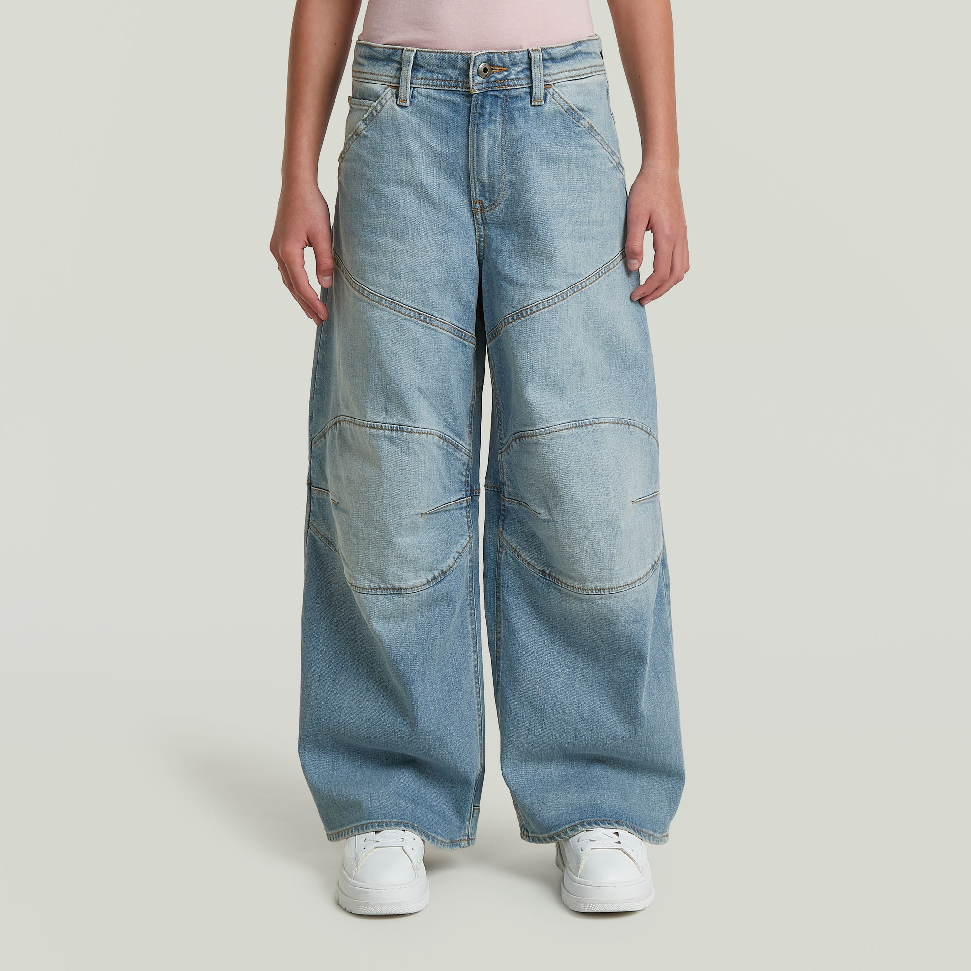 Girls 5620 Baggy Jeans - Hellblau - mädchen