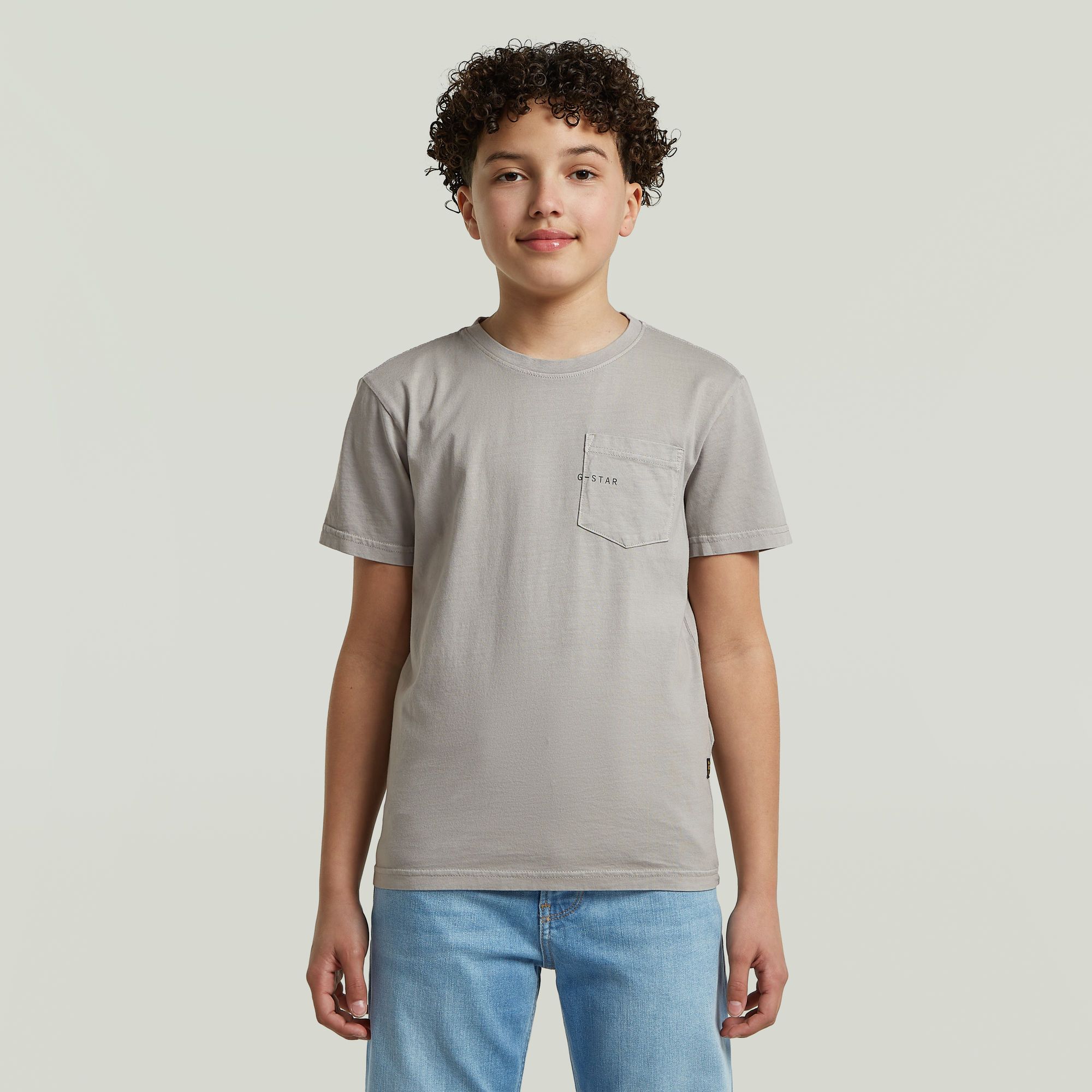 

Base Pocket T-Shirt voor jongens - Grijs - jongens