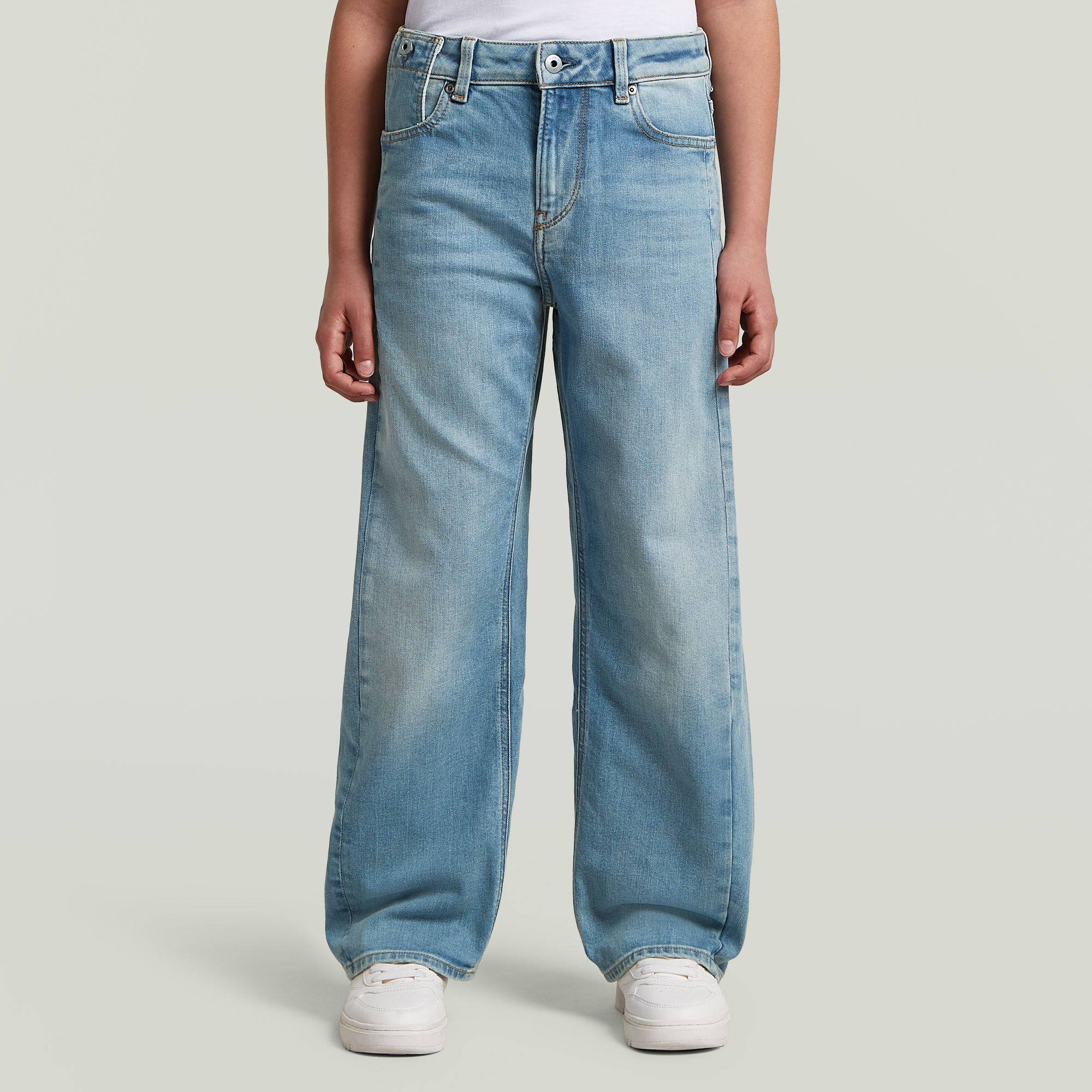 Boys Bend Loose Jeans - Mittelblau - jungen