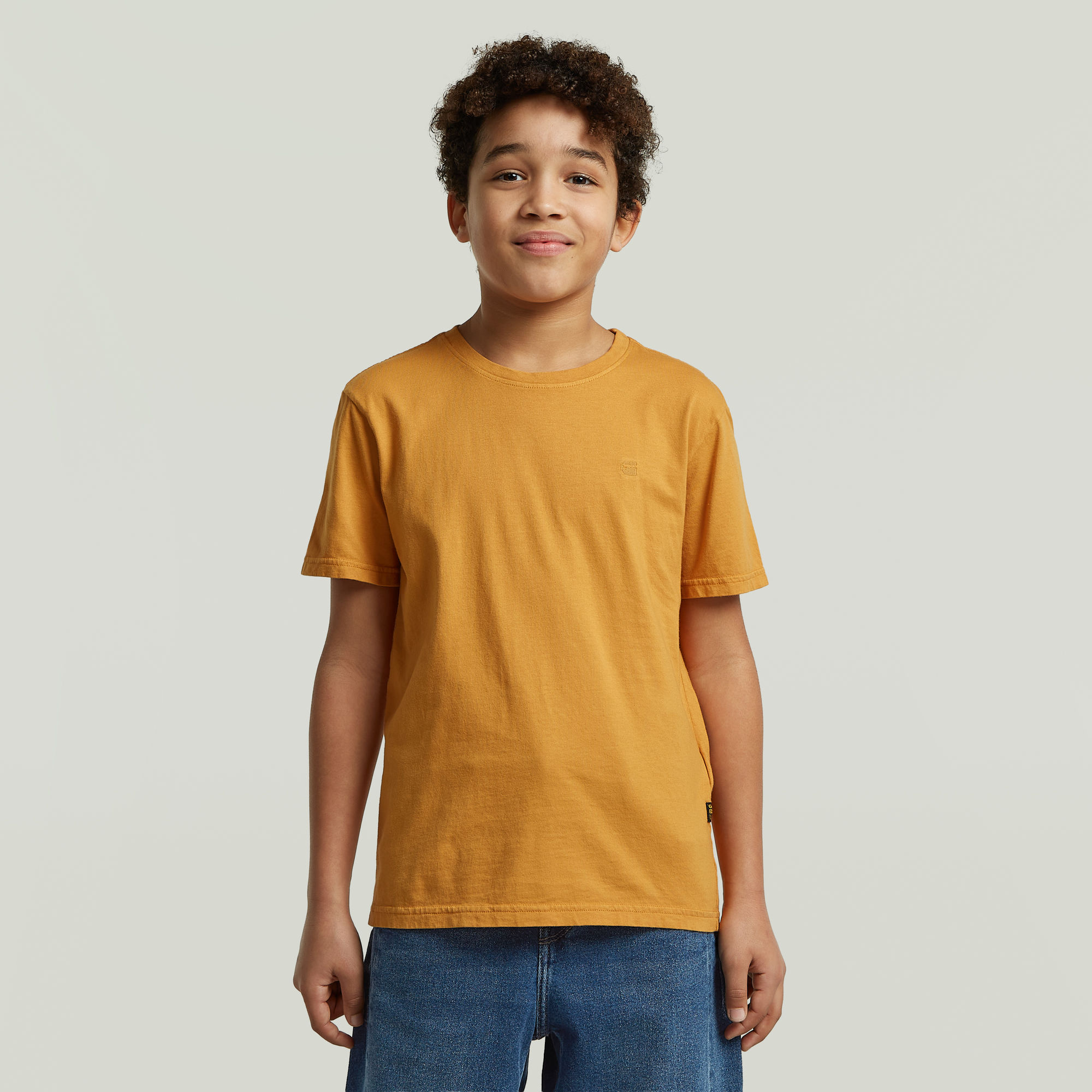 Boys Base T-Shirt - Gelb - jungen