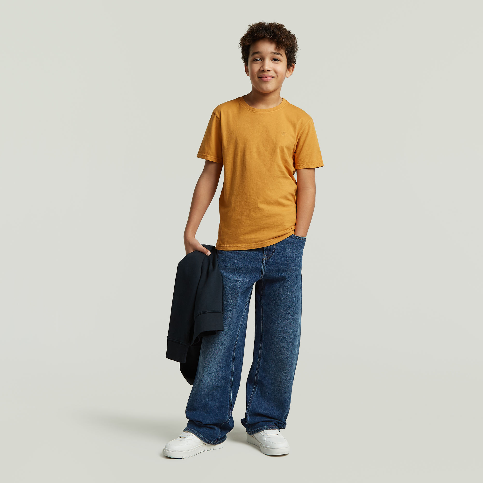 Thumbnail - Boys Base T-Shirt - Gelb - jungen