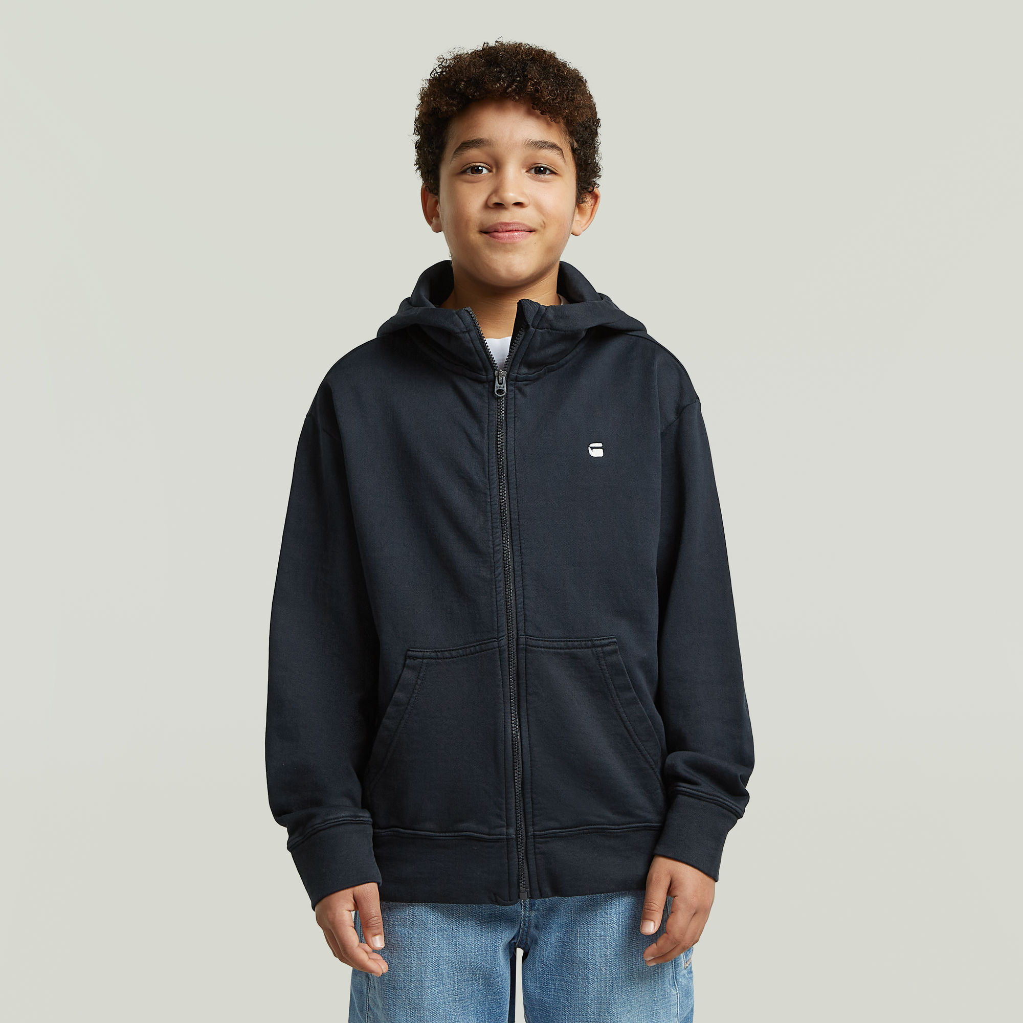 Boys Woolk Hoodie Sweatshirt - Dunkelblau - jungen