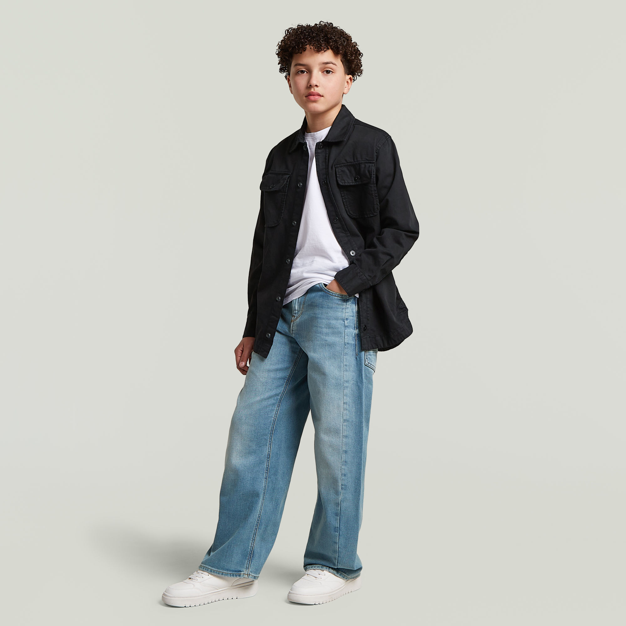 Thumbnail - Boys Bend Loose Jeans - Mittelblau - jungen