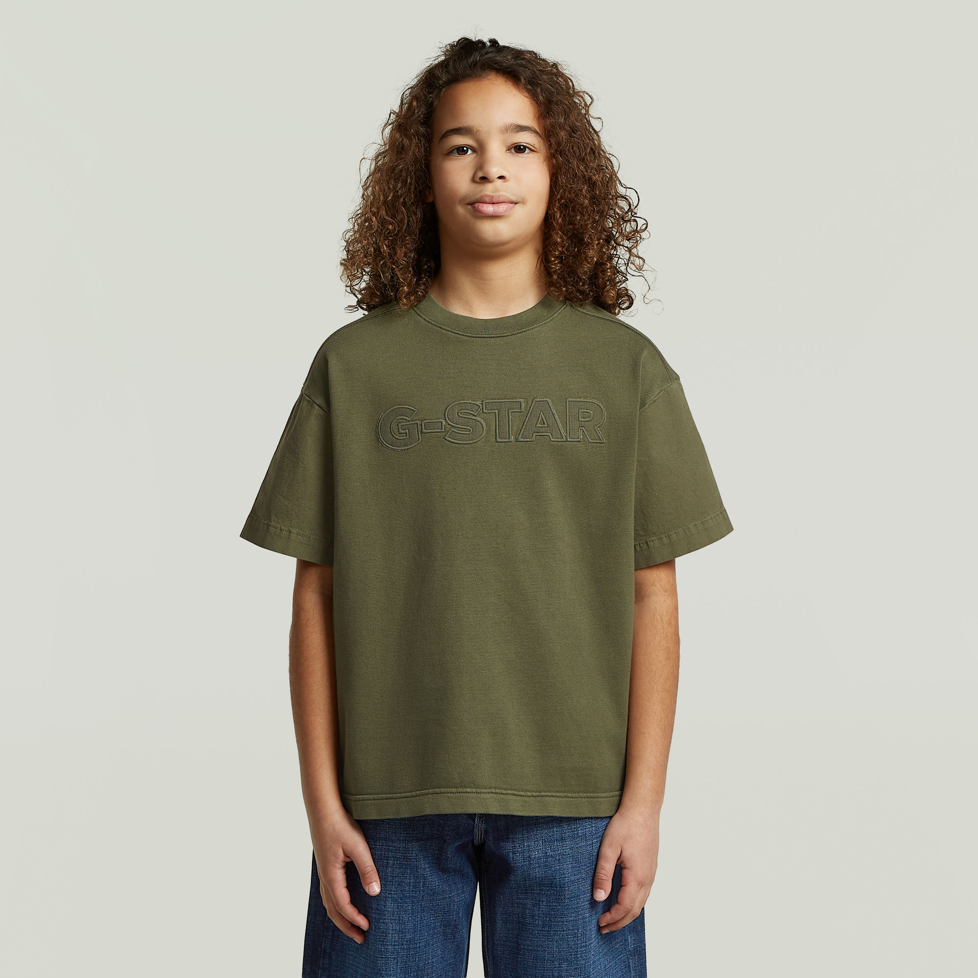 Boys Army Tee Mix - Grün - jungen