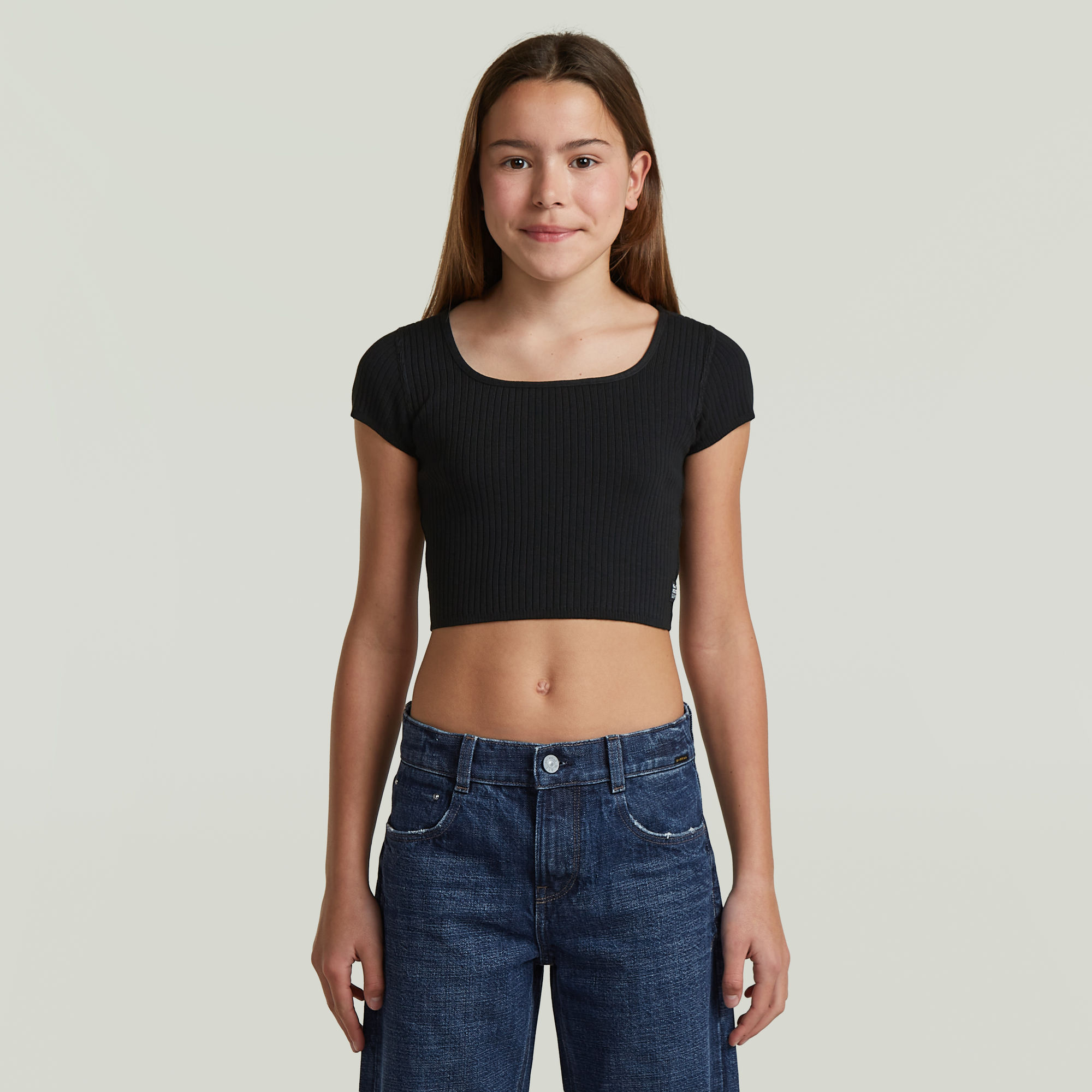 Girls South Tee - Schwarz - mädchen