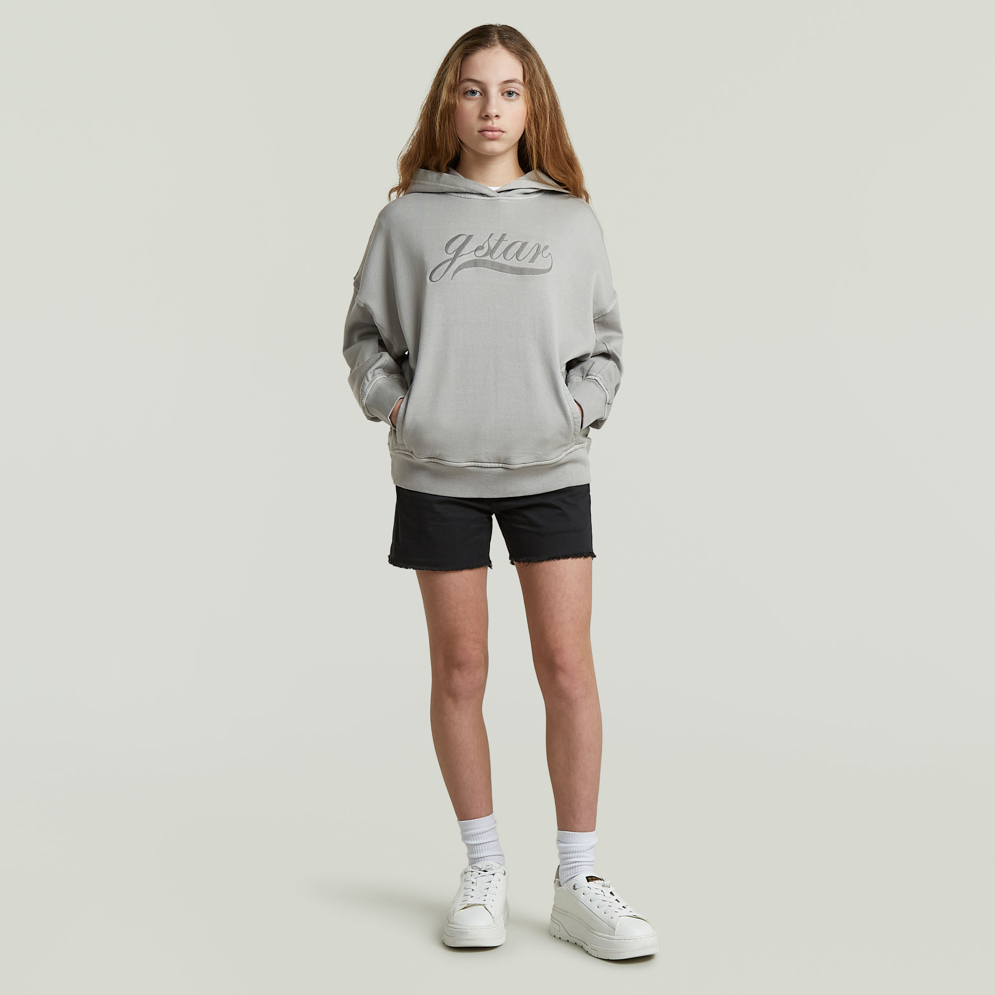 Thumbnail - Girls True Shorts Raw Edge - Schwarz - mädchen