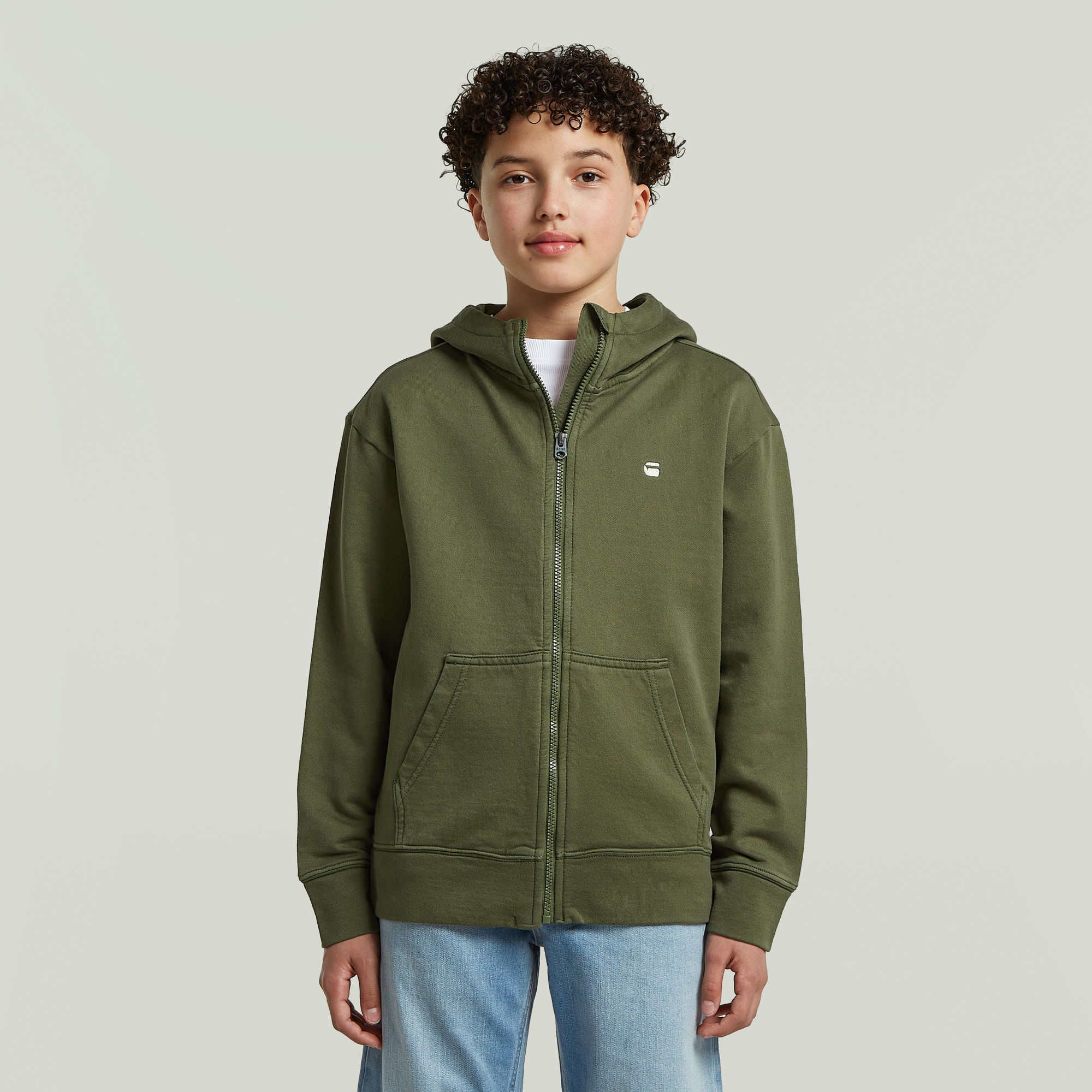 Boys Woolk Hoodie Sweatshirt - Grün - jungen