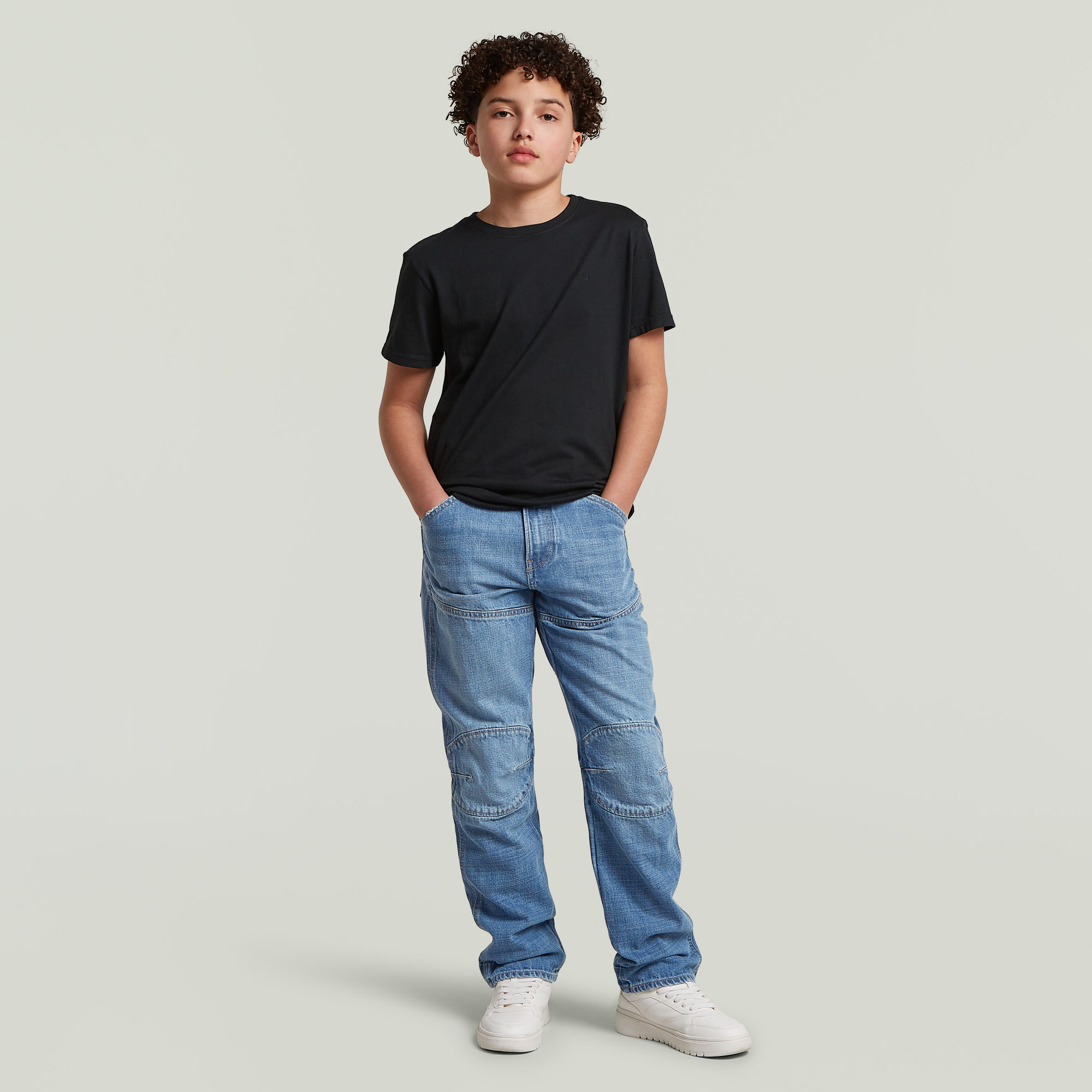 Thumbnail - Boys 5620 Regular Jeans - Hellblau - jungen