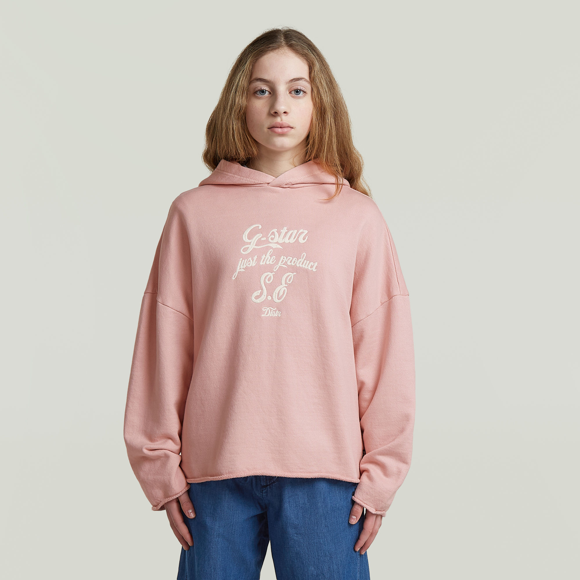 Girls Basic Hooded Sweatshirt - Pink - mädchen