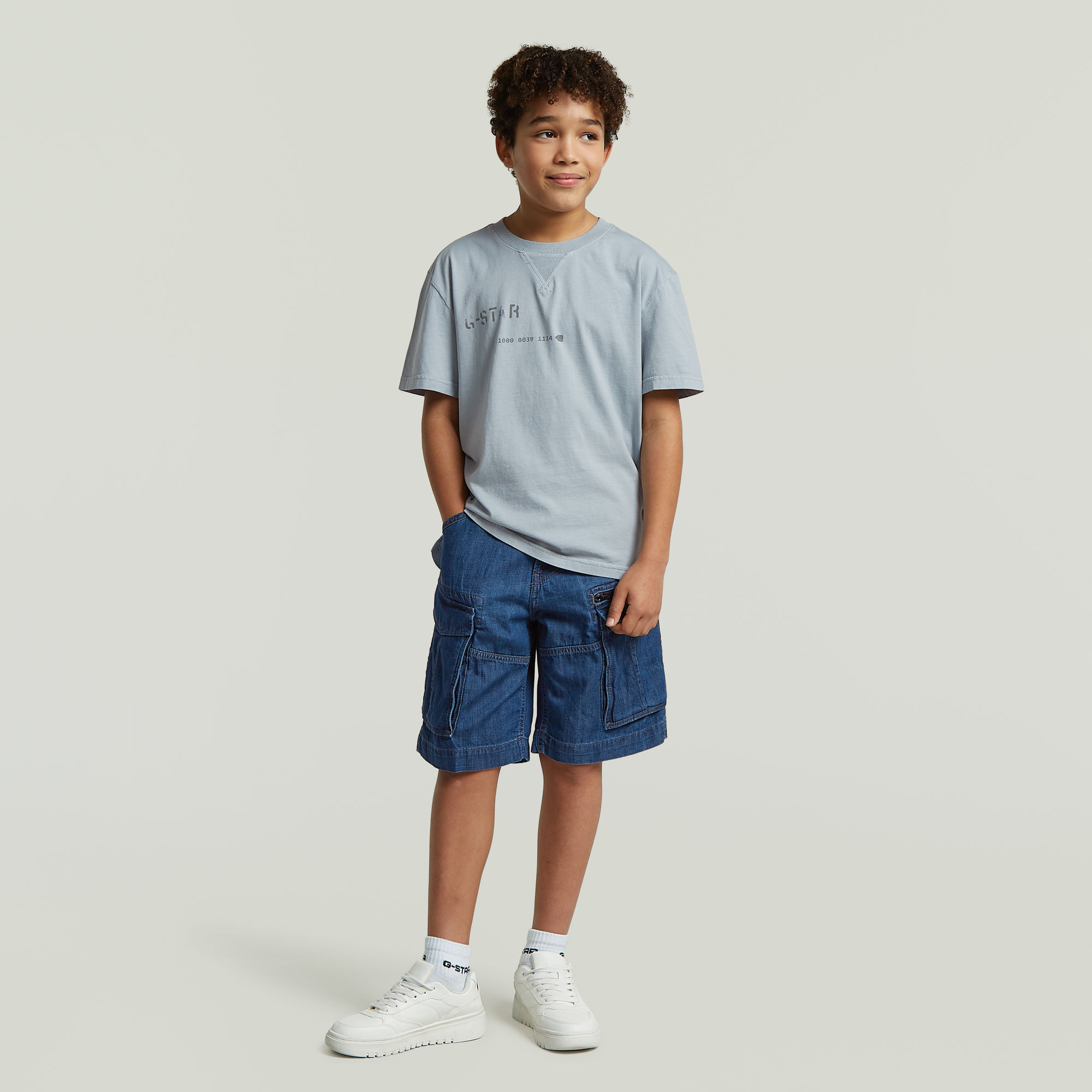 Thumbnail - Boys Rovic Zip 1/2 Shorts - Dunkelblau - jungen