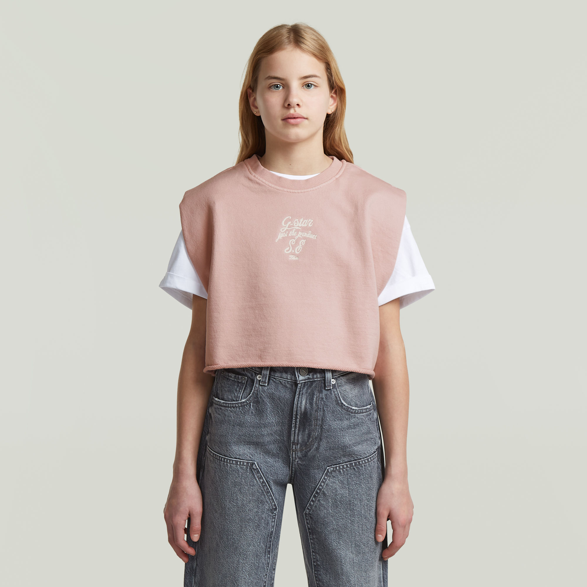 Girls Boxy Sweatshirt - Pink - mädchen