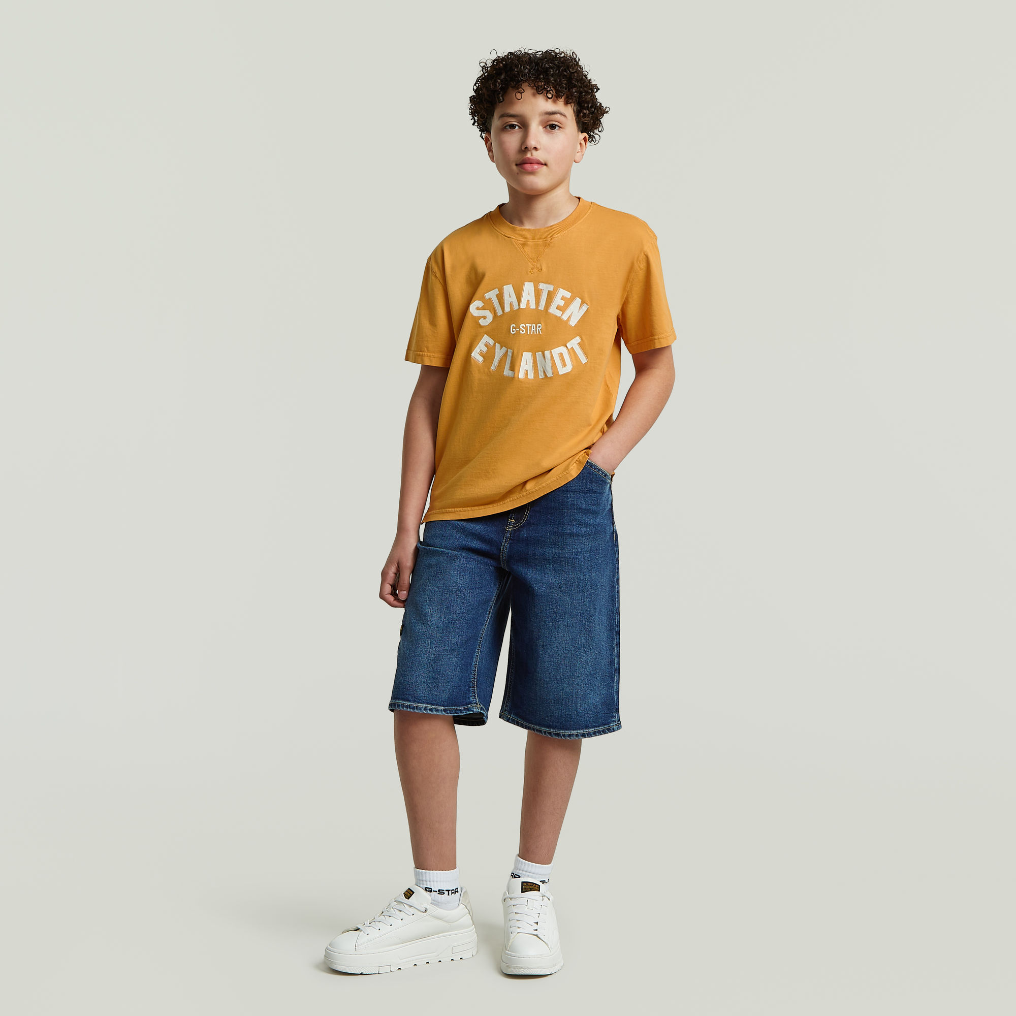 Thumbnail - Boys Bam Utility Shorts - Mittelblau - jungen