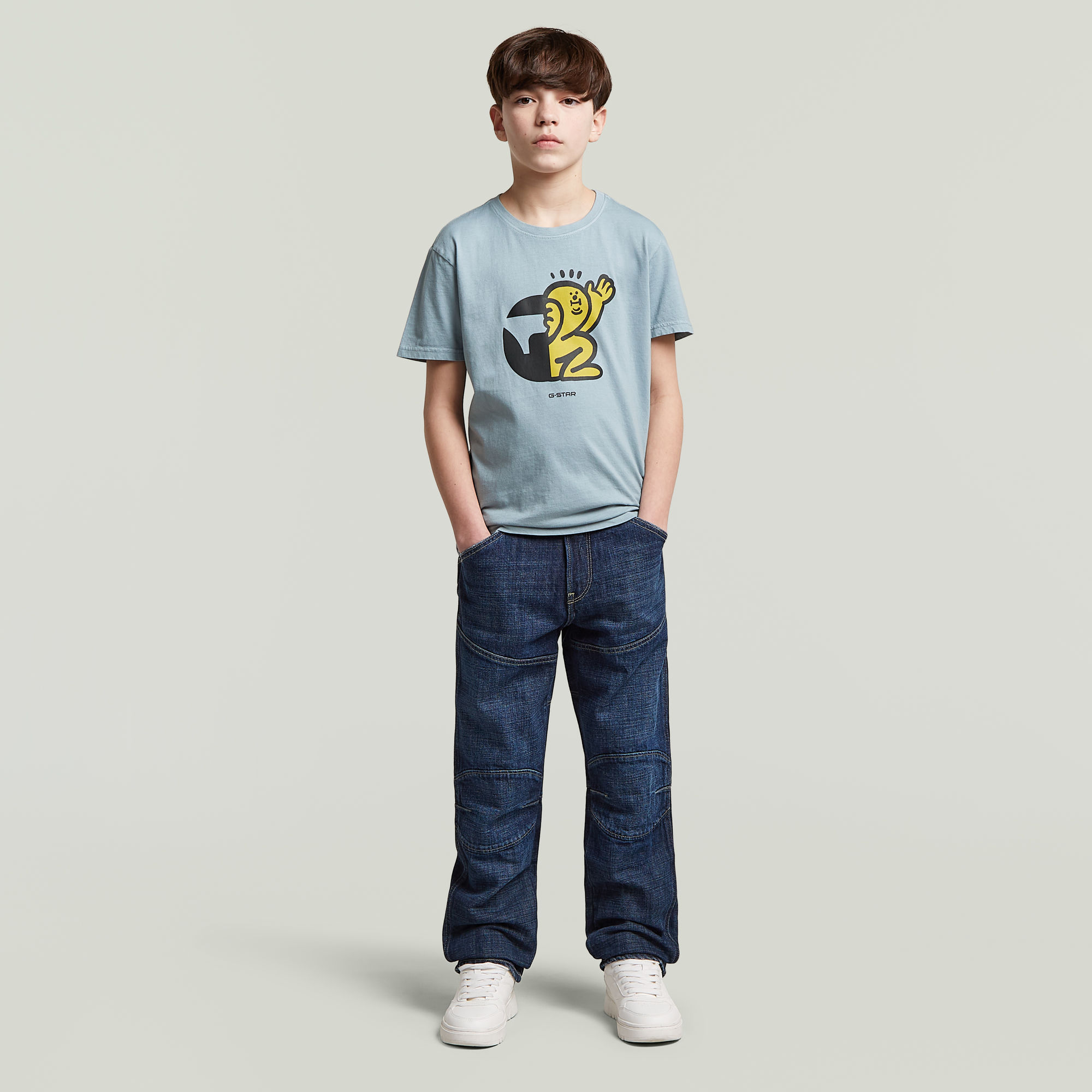 Thumbnail - Boys Base T-Shirt - Hellblau - jungen