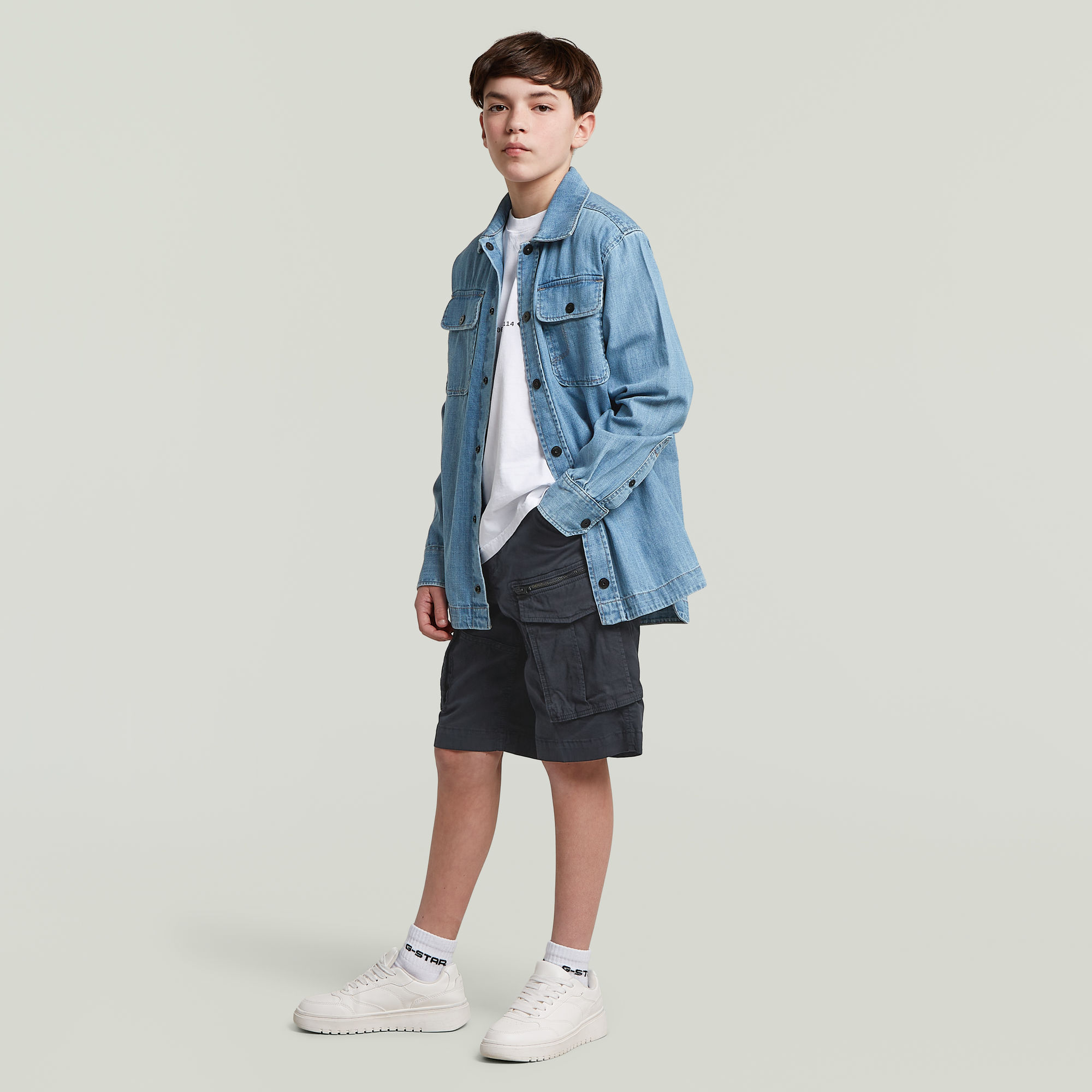 Thumbnail - Boys Rovic Zip PM Shorts - Dunkelblau - jungen