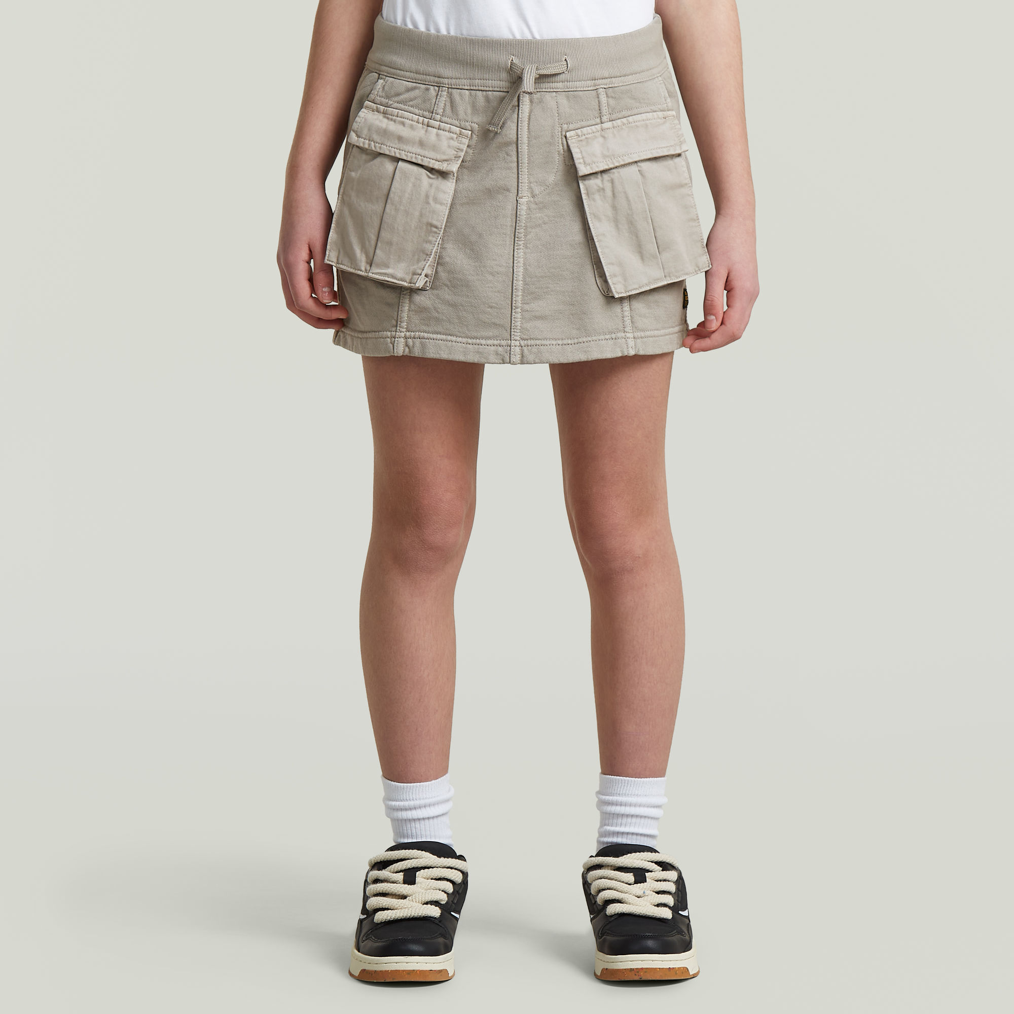 Girls Mini Cargo Sweat Skirt PM - Grau - mädchen