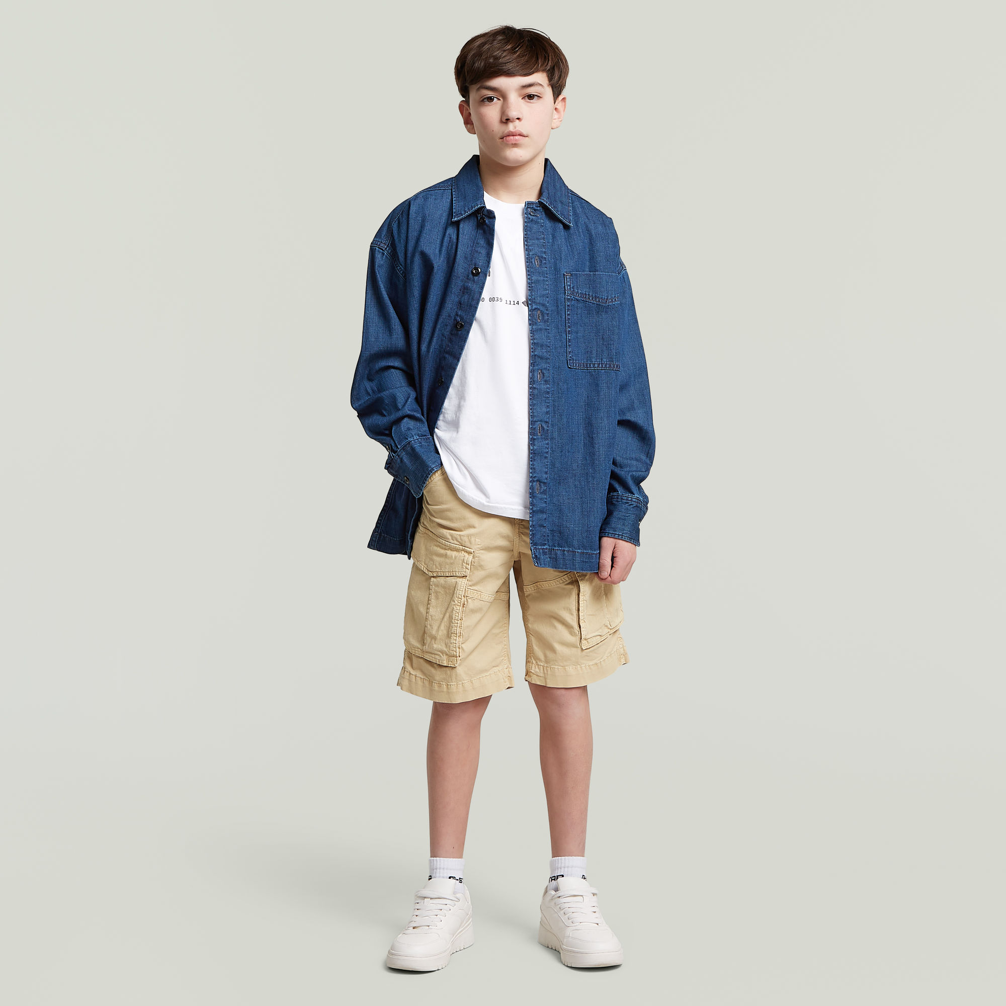 Thumbnail - Boys Rovic Zip PM Shorts - Beige - jungen
