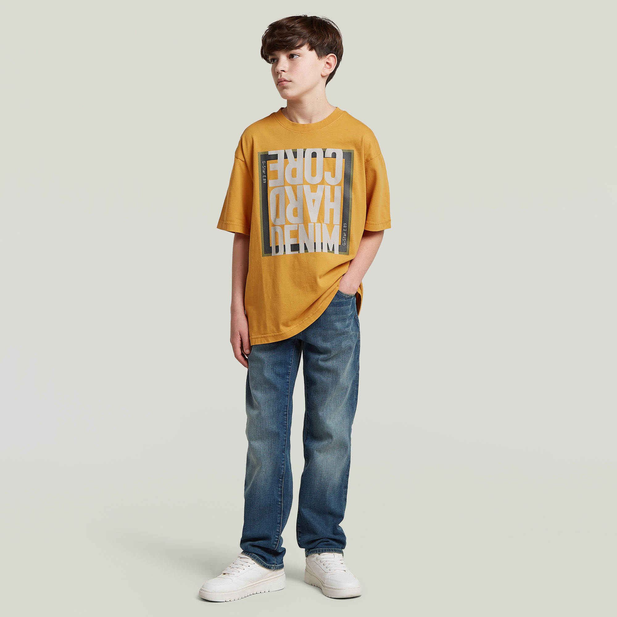 Thumbnail - Boys Oversized T-Shirt - Gelb - jungen